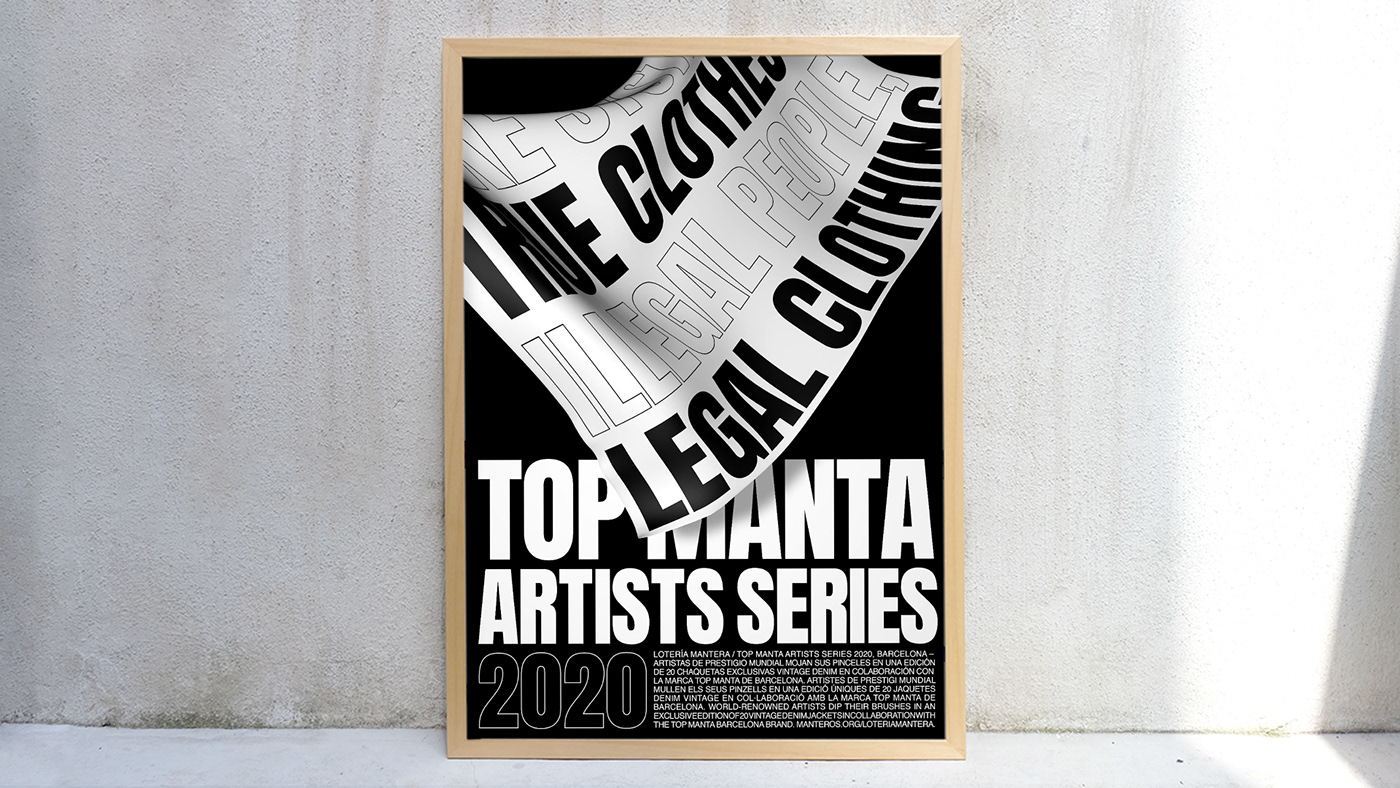 artists barcelona black branding  editorial identity series Top Manta