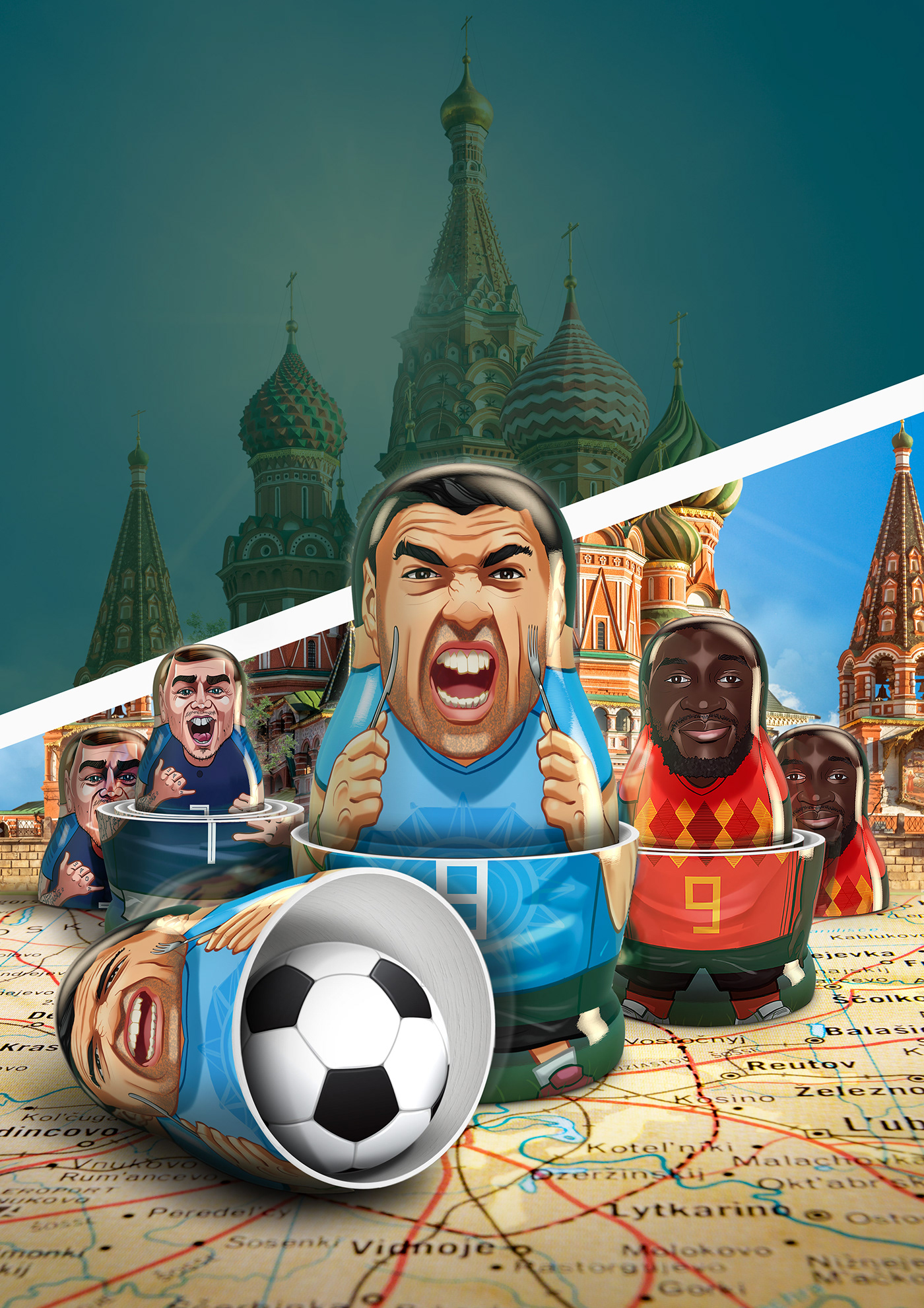 World Cup 2018 world cup paddy power Russian Dolls dolls babushka doll football