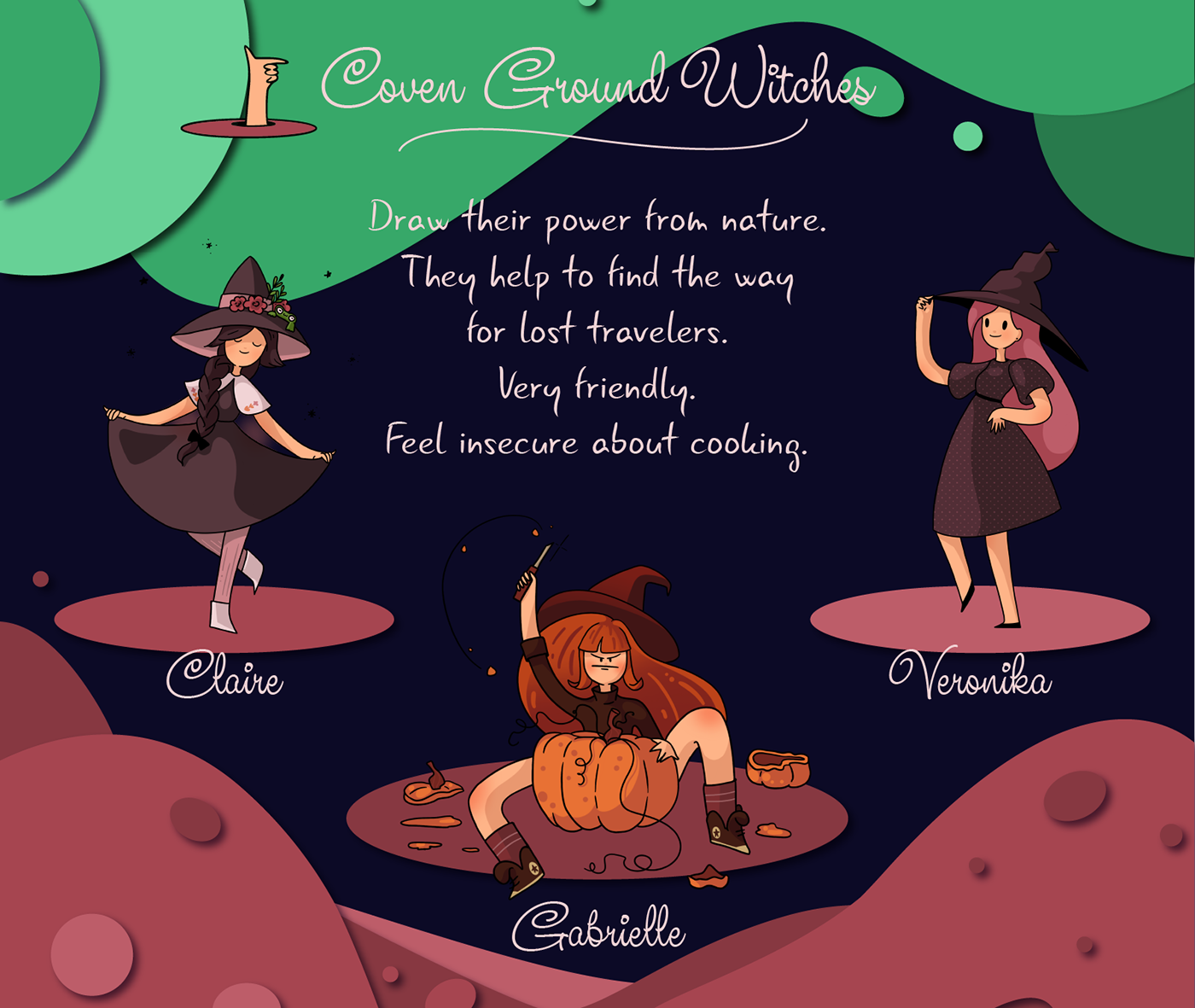 witch Halloween cartoon Character design  Digital Art  ILLUSTRATION  Procreate concept art fantasy Magic  