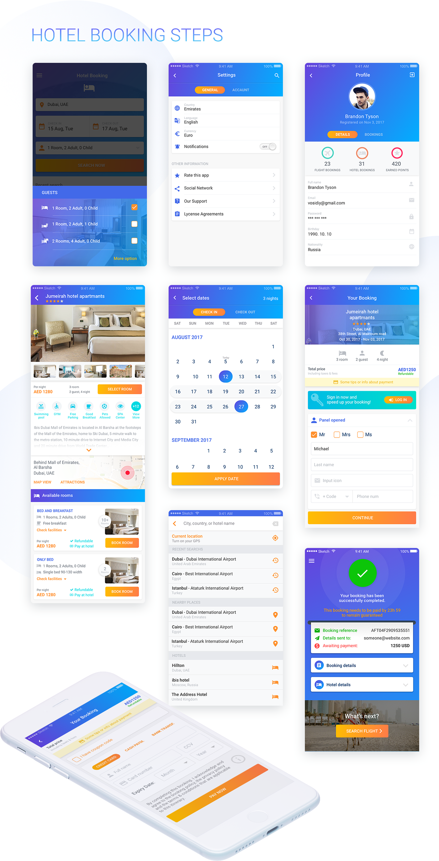 Travel App hotel booking hotel booking mobile application