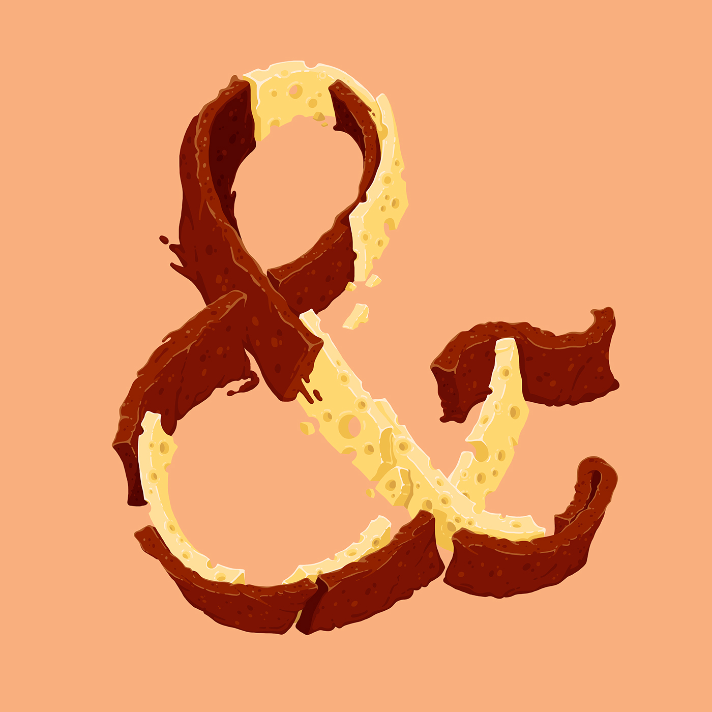 36daysoftype 36typesofsnacks ABC alphabet letters numbers 36days snacks colors Food icecream Sweets Cheese francesinha