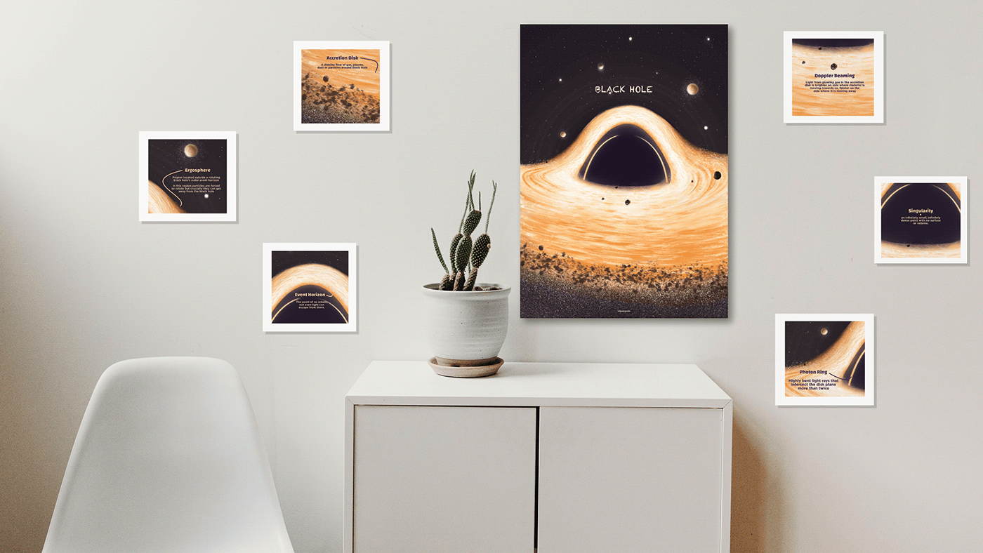 astronomy blackhole einstein poster posterdesign science Space  StephenHawking universe wallposter