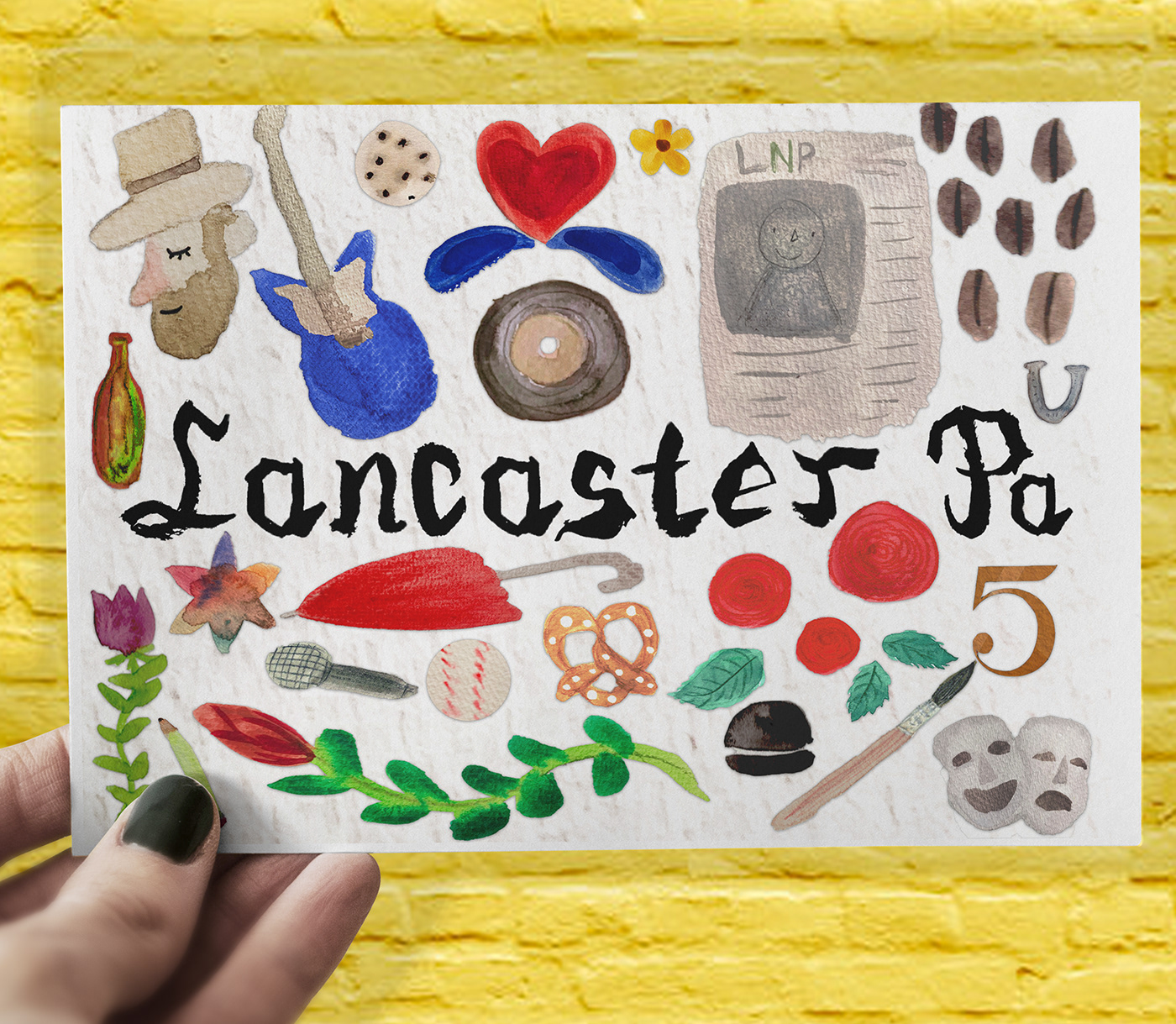 Amish centralpennsylvania Lancaster Lancaster PA Pennsylvania postcard postcard design Susquehanna tourism Travel