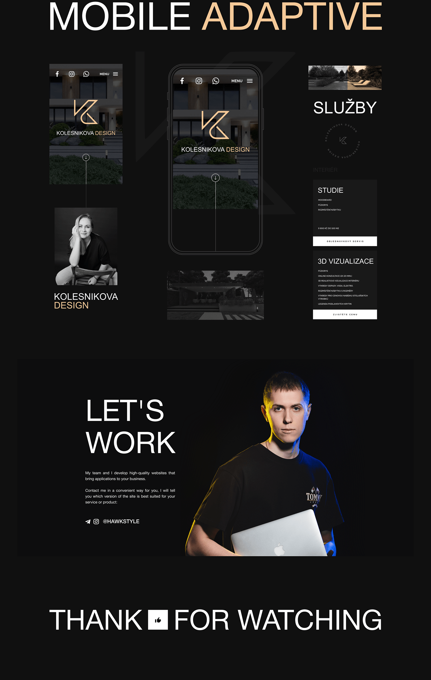 dark Interior landing page Minimalism minimalist site design Web Design 