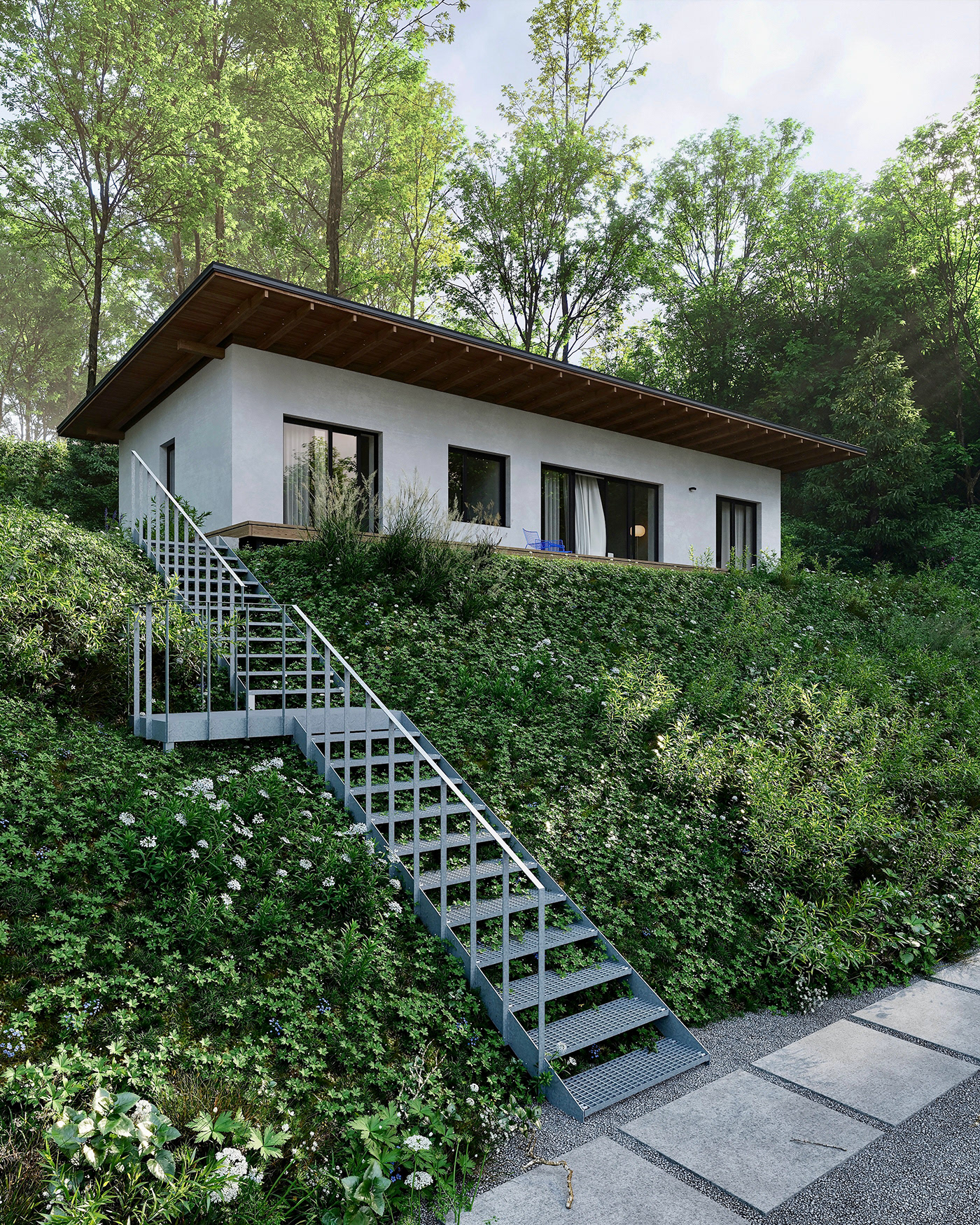 tinyhouse countryhouse architecture visualization archviz interior design  3ds max corona exterior Smallhouse