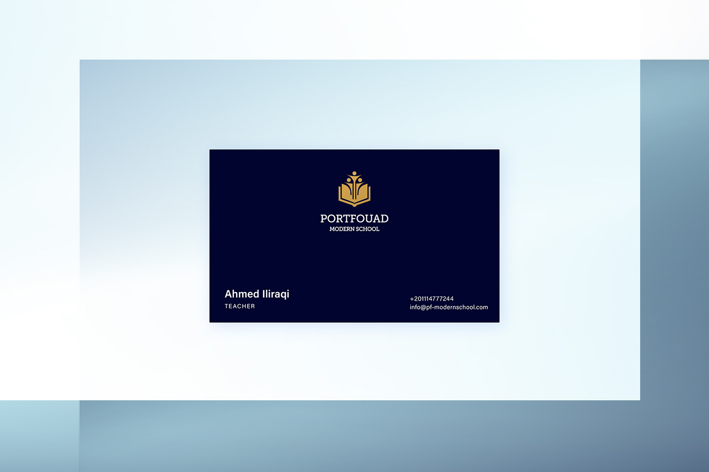 blue brand identity branding  corporate Education gold identity logo modern school