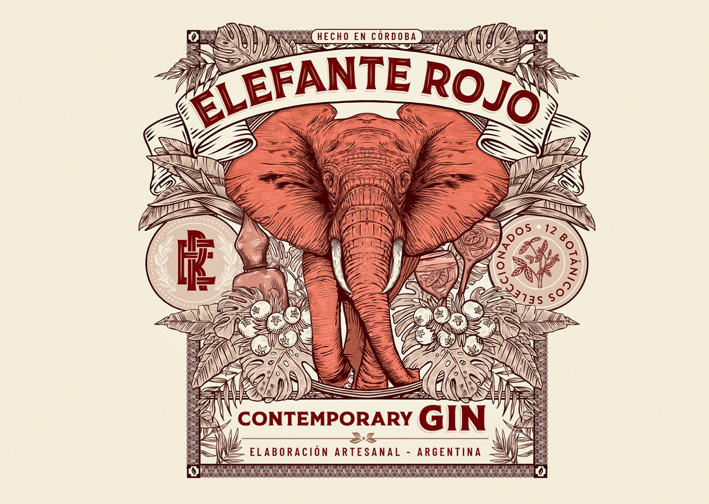 bottle design drink gin Label package Packaging packaging design product typography  