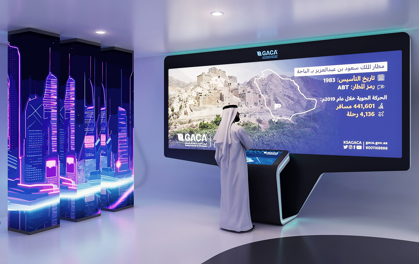 Exhibition Design  booth design exhibition stand Interactive Screen touchscreen led lights