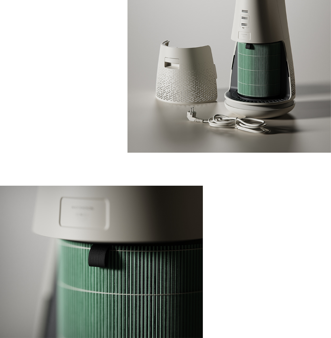 air purifier COVid Render cinema 4d motion design concept product