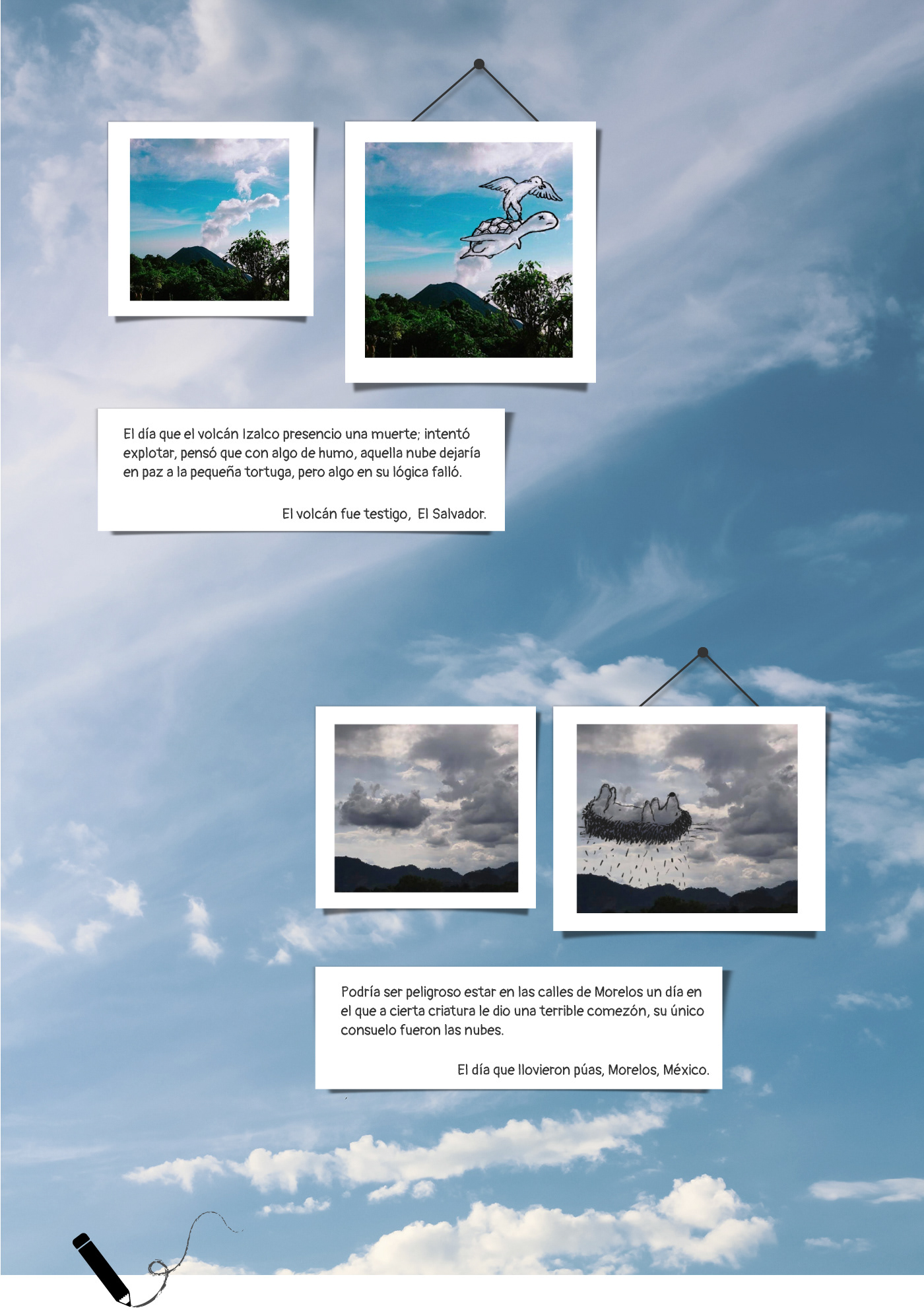 calendario CIelo clouds ConcepArt concept dibujo diseño ilustracion nubes surrealismo