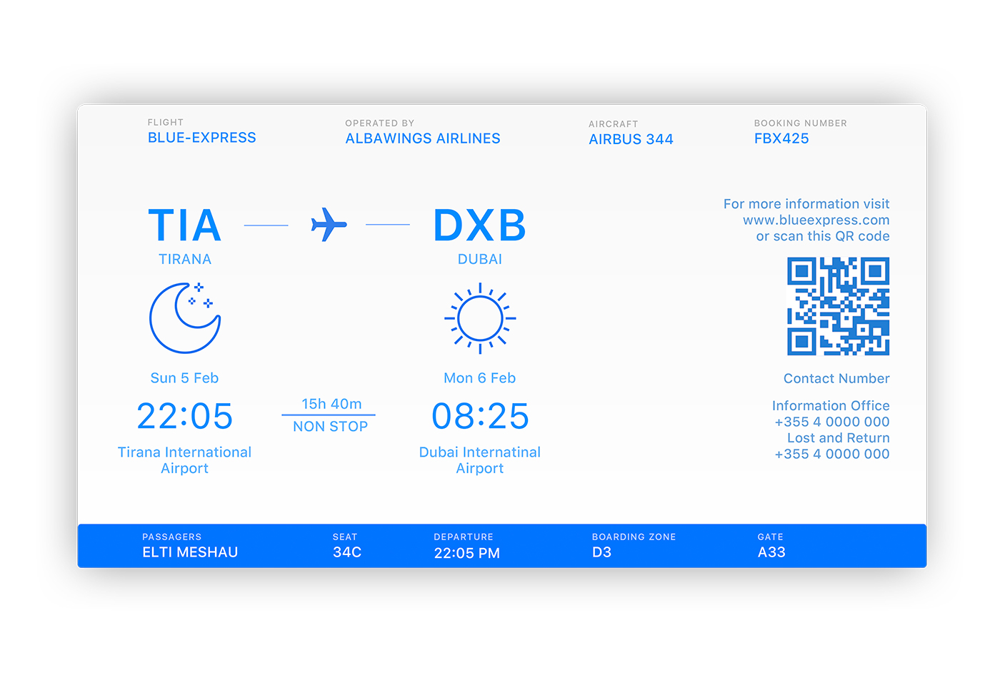 Flight Ticket On Behance flight-ticket-on-behance