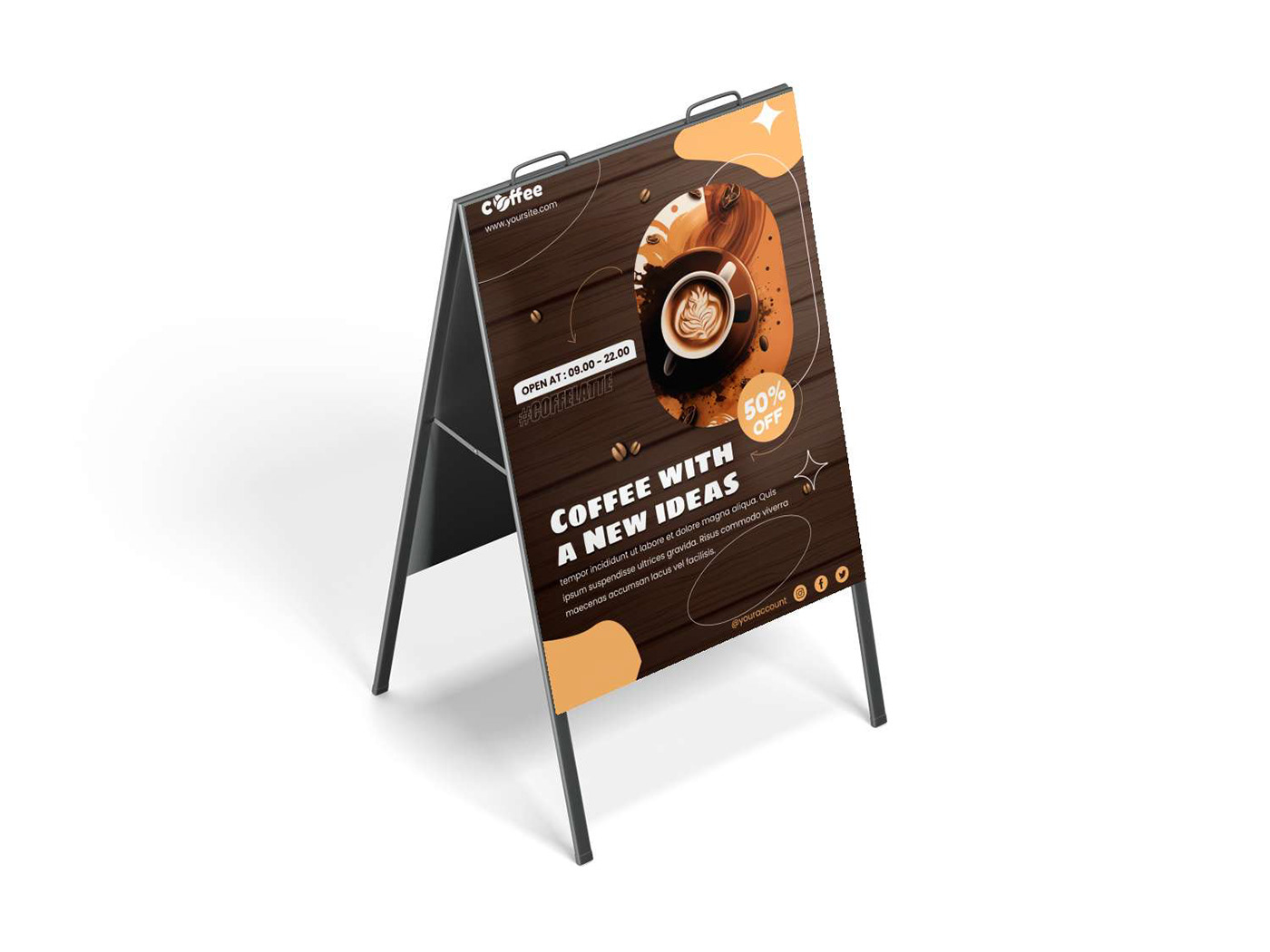 Coffee Flyer Design coffee poster free download free mockup  Free Templates freebie freebies design psd psd download shop flyer template
