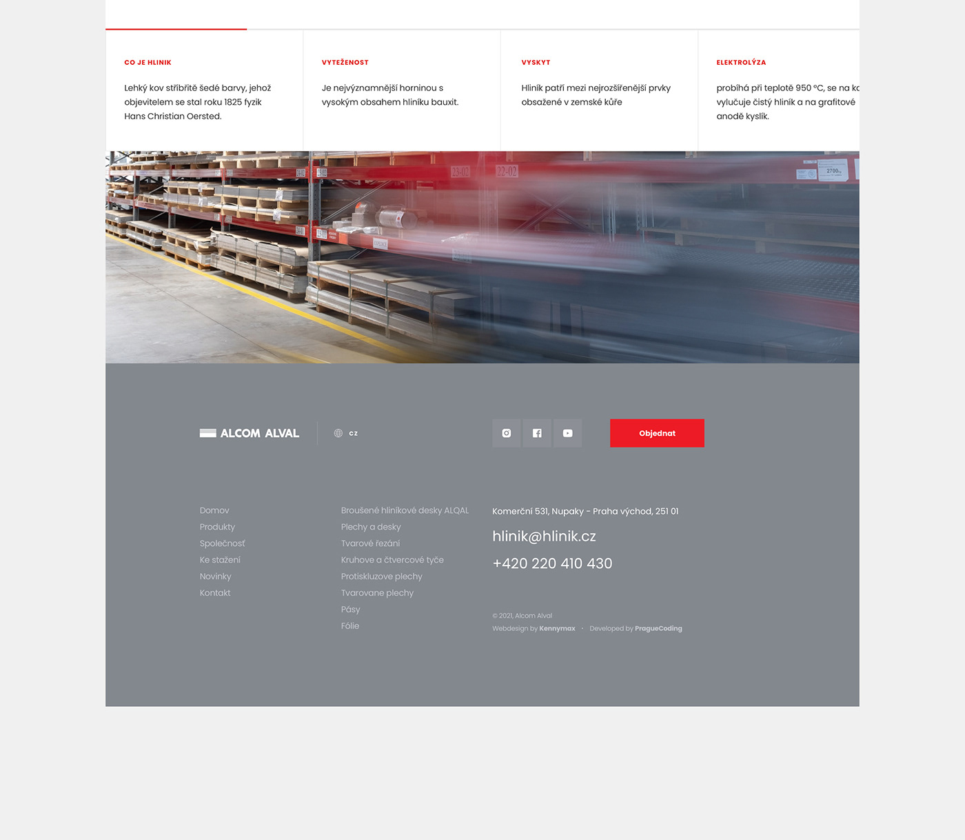 company product design  UI/UX Webdesign Website Technology aluminium metal corporate industry