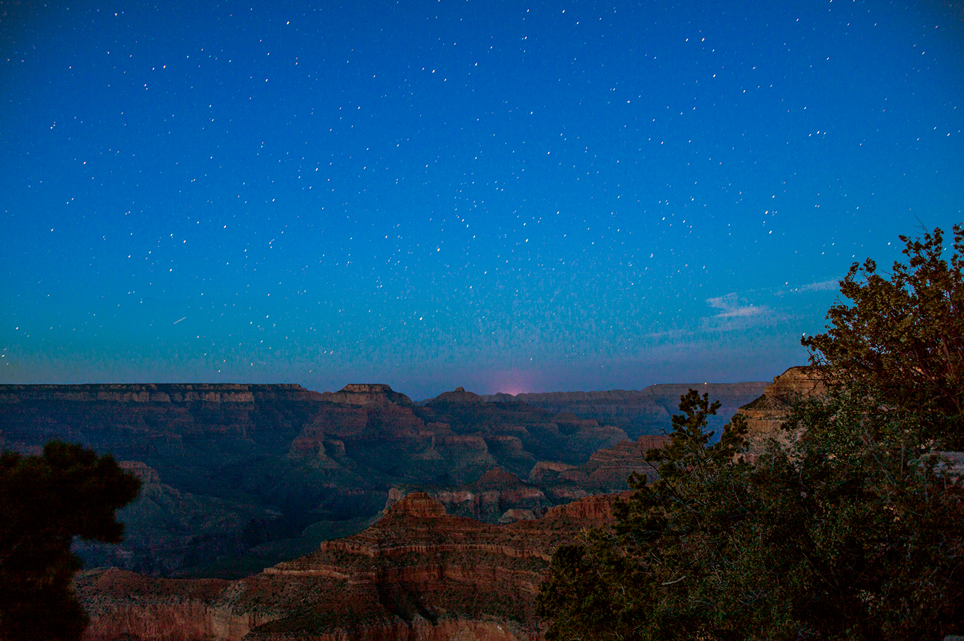 Grand Canyon Yavapai Point south rim sunset stars canyon night astrophotography
