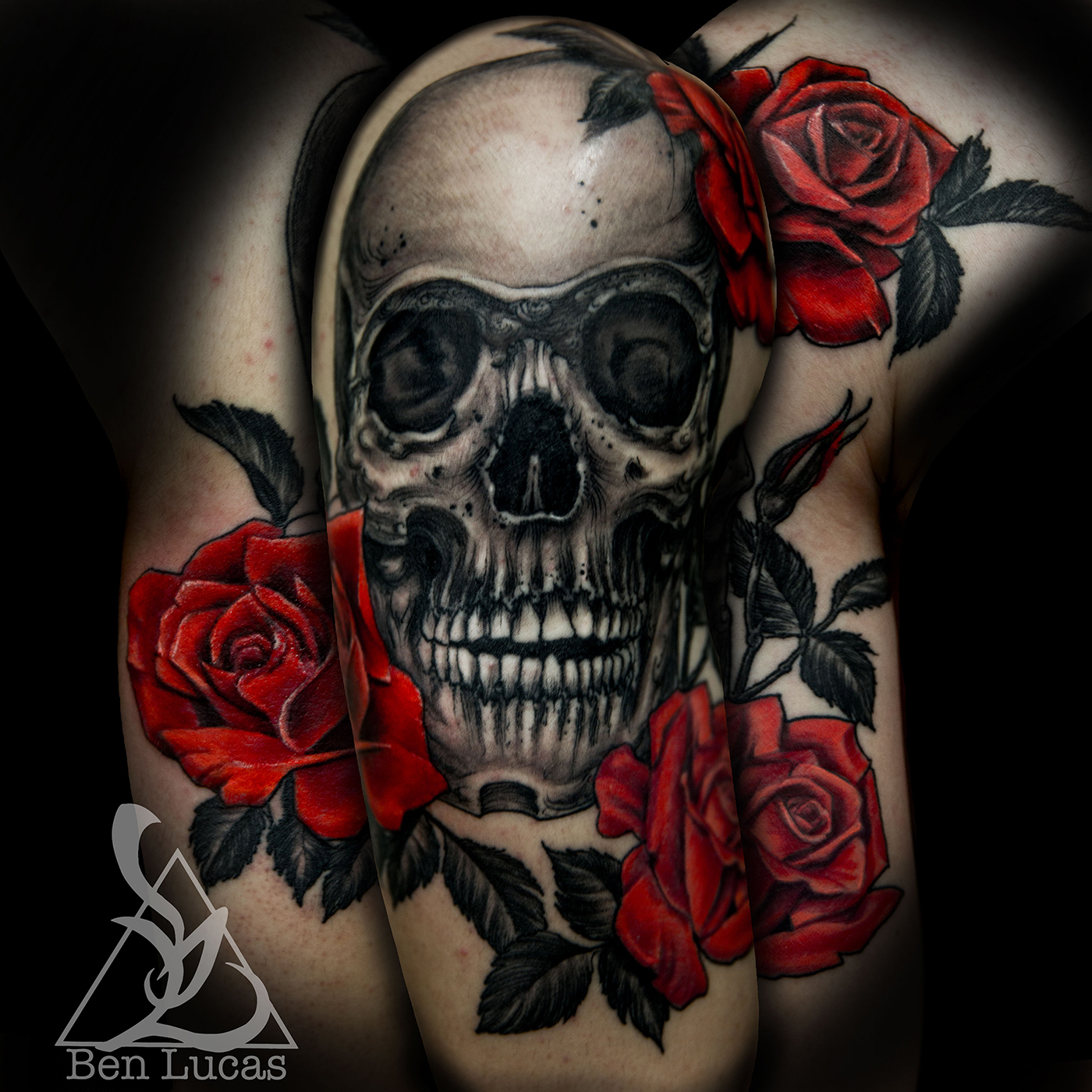 Skull Tattoo rose tattoo skull rose tattoo