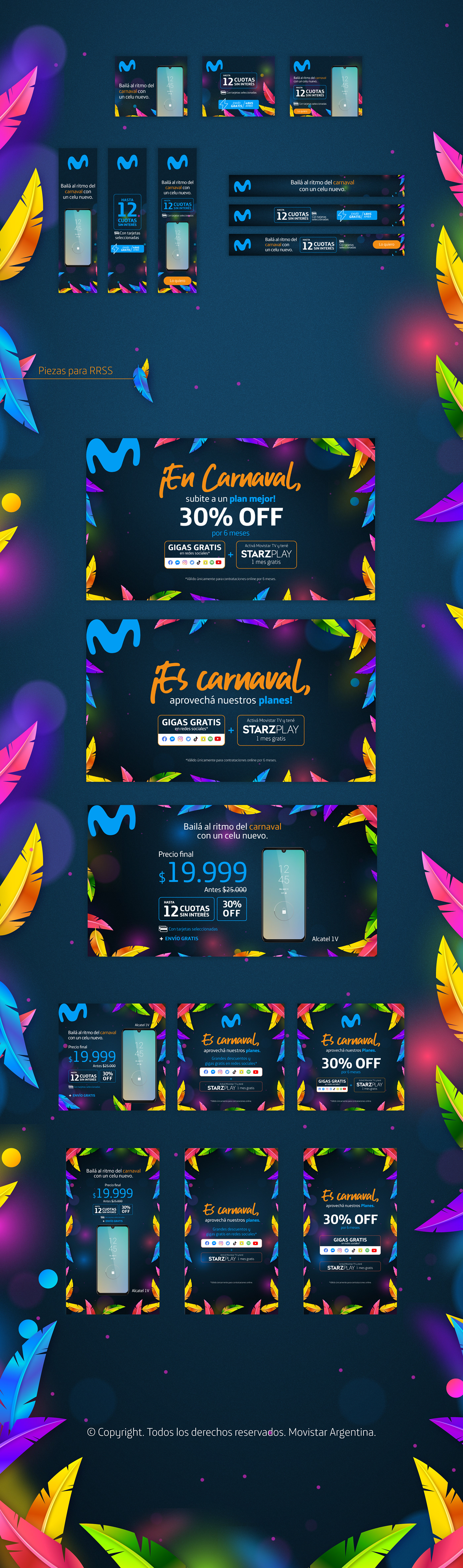 argentina Carnaval design designer diseño diseño gráfico key visual movistar publicidad redes sociales