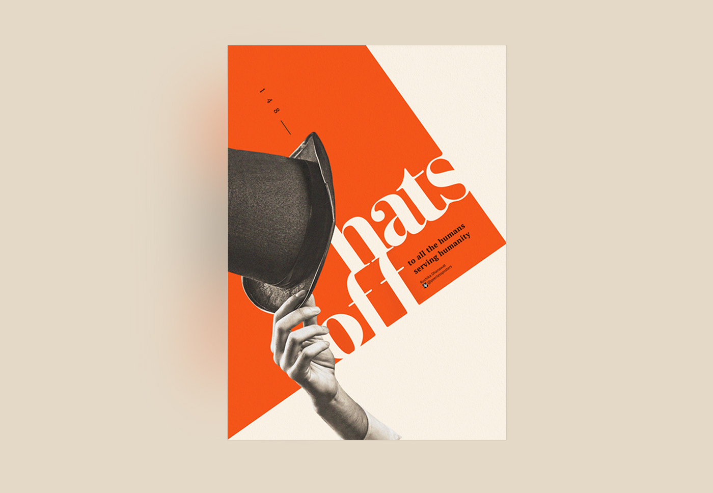 composition conceptual conceptual design contemporary design MID-CENTURY orange Poster Design posters posters design typography  