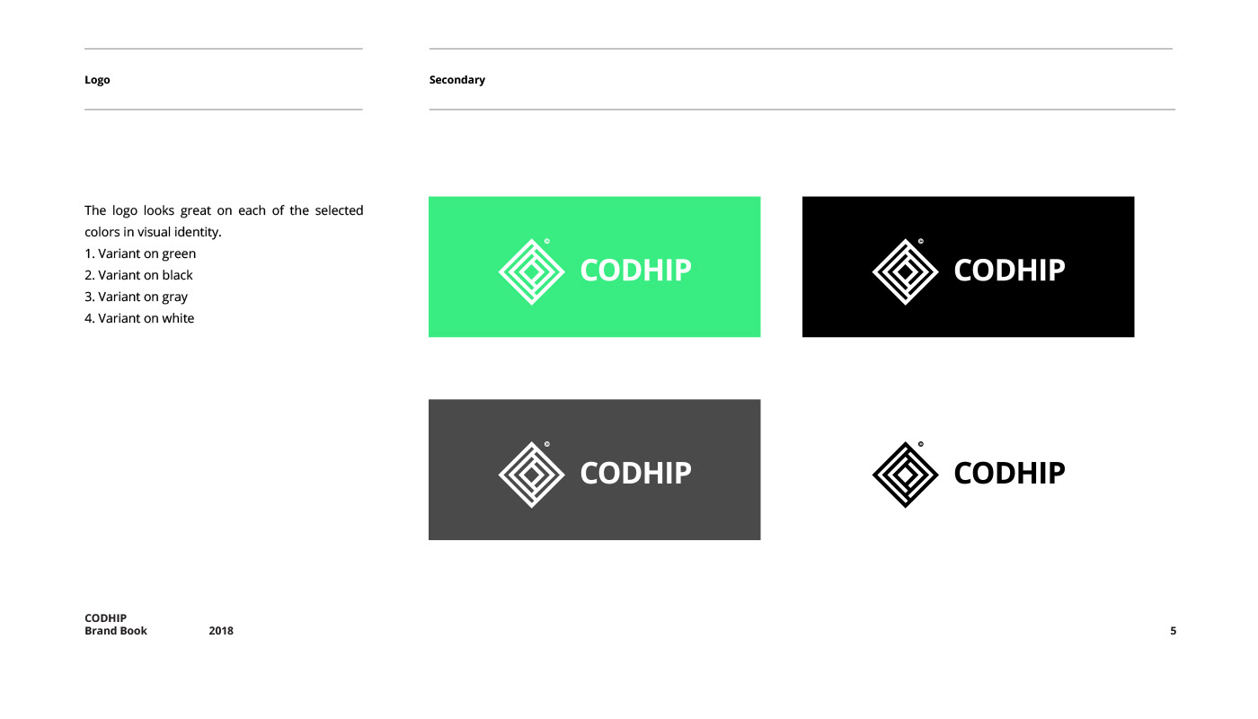 branding  logo Project IT visualidentity graphic design  CODHIP modern tech