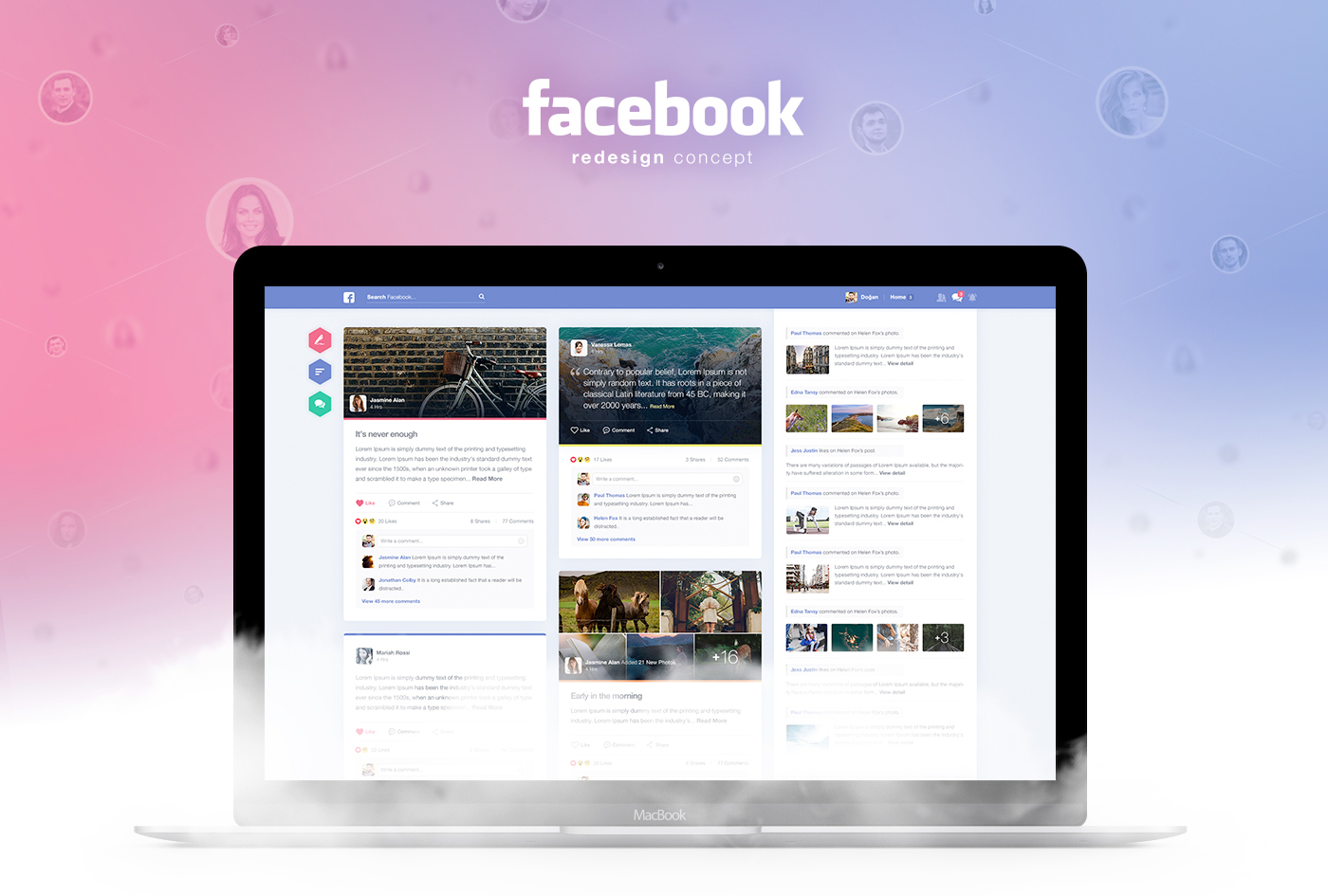 facebook redesign social