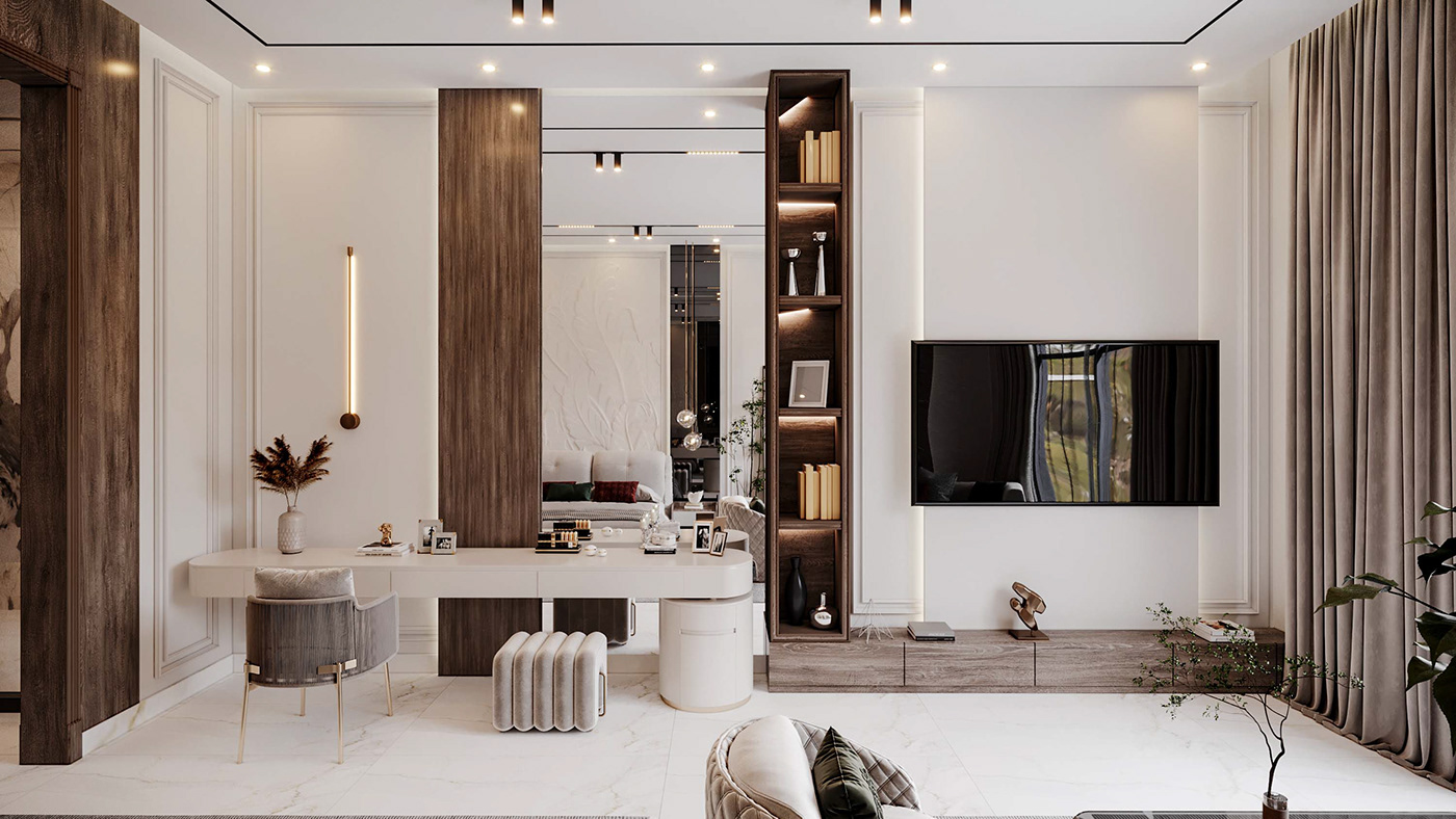 bedroom interior design  Render visualization modern KSA Saudi Arabia riyadh jeddah suite