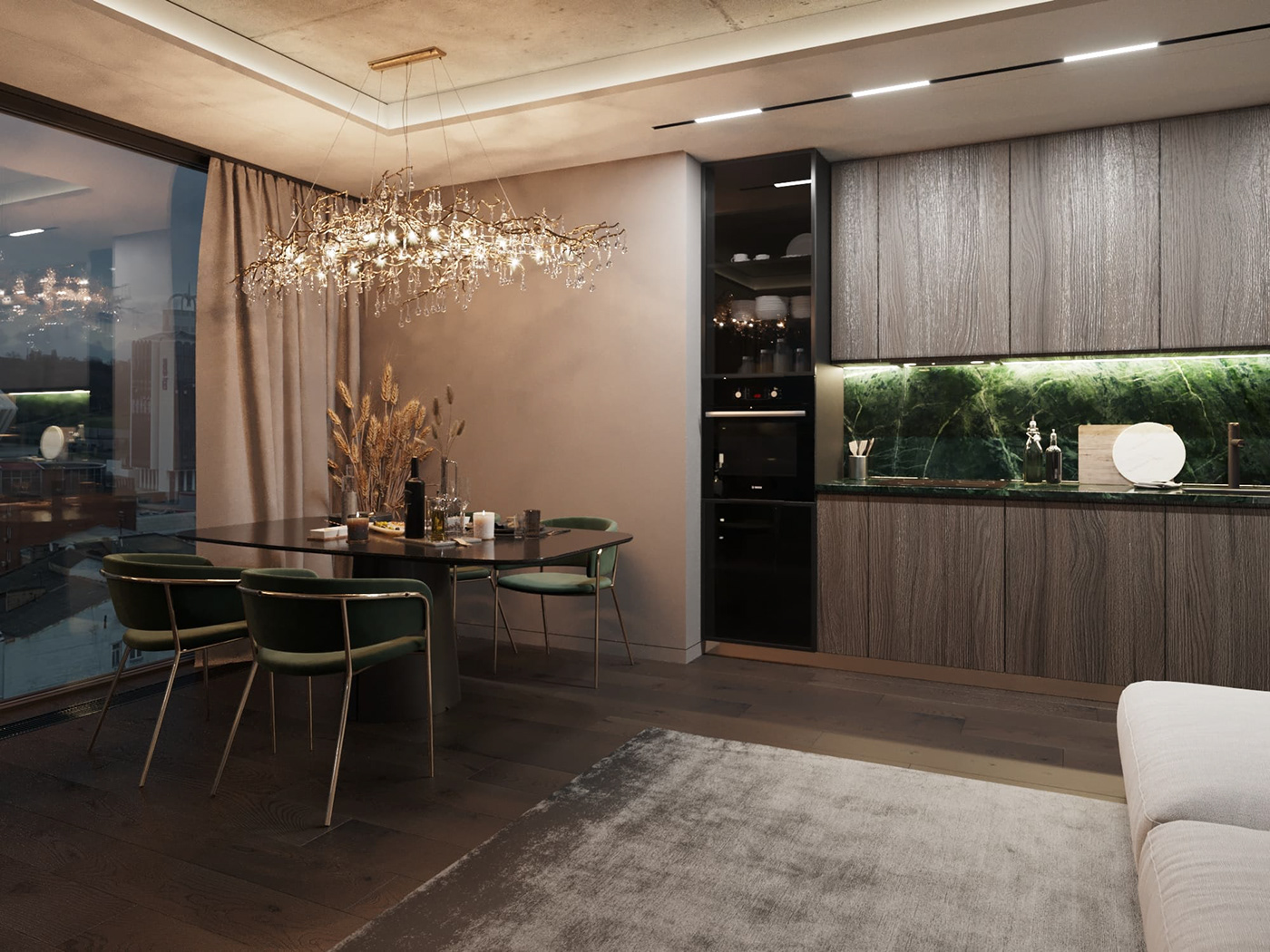 apartment architecture CGI design furniture Interior interior design  luxury Render visualization