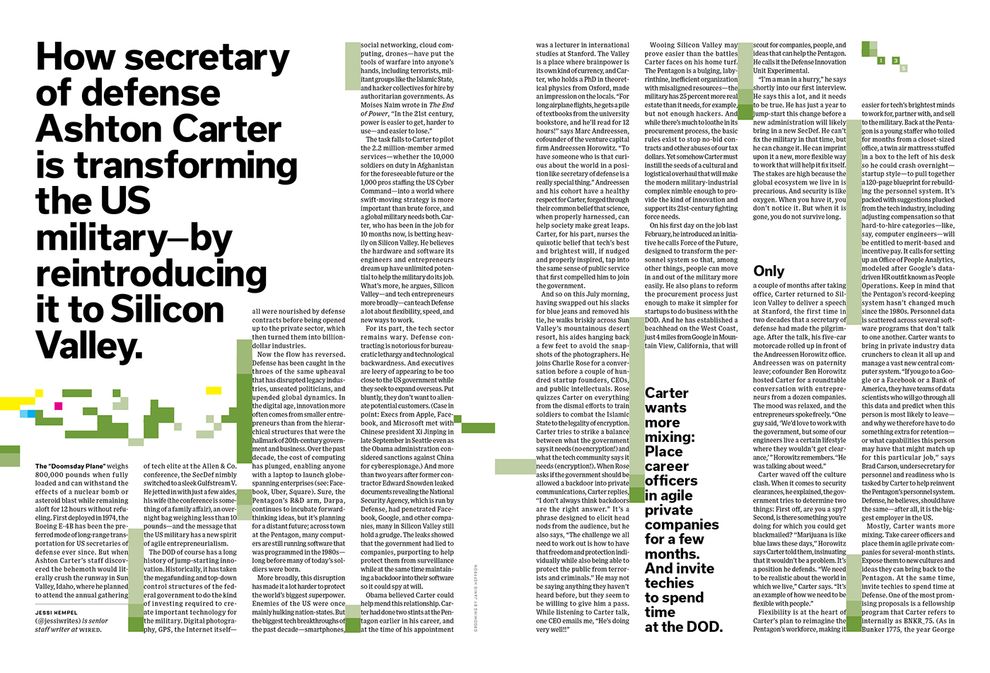 Ashton Carter pixels type army camo pentagon politics