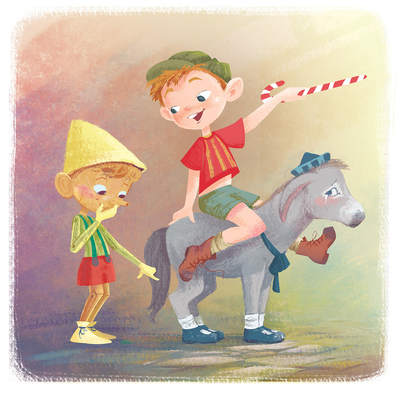 ILLUSTRATION  tale children digital pinocchio children's story fairy Character design 