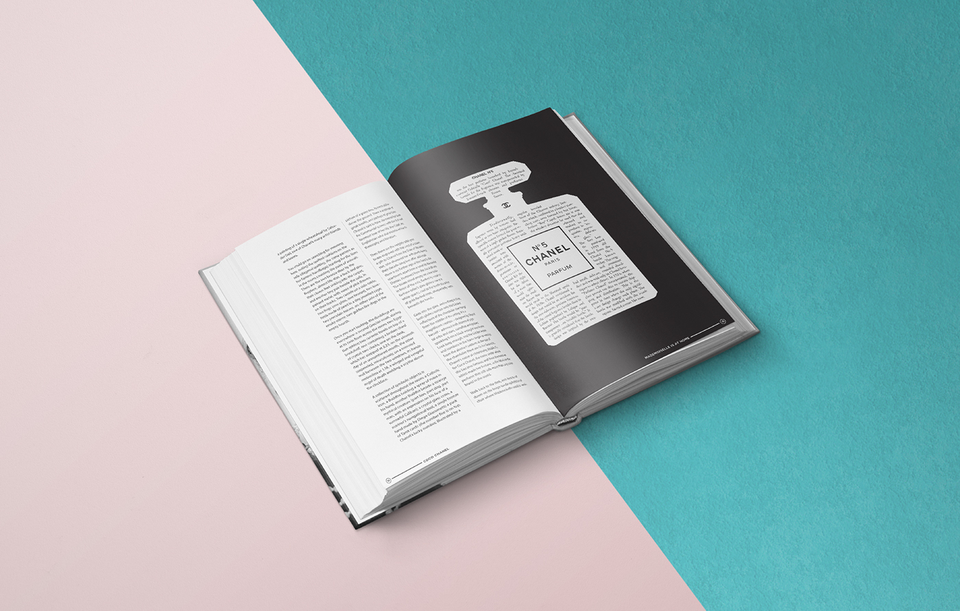 Coco Chanel Gabrielle Chanel  book design book design typo editorial hardcover biography inspirational black and white redesign Fashion Book chanel brand