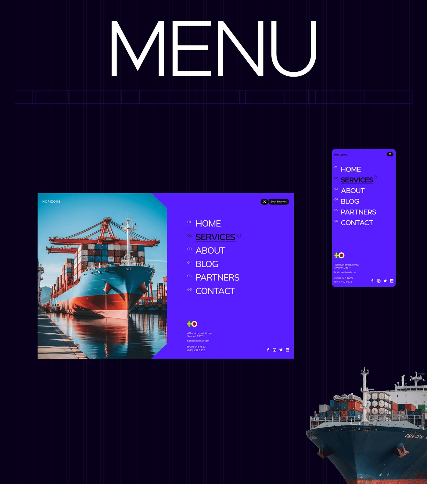 Web Design  landing page user interface UI/UX Website user experience shipping Cargo transportation enterprise