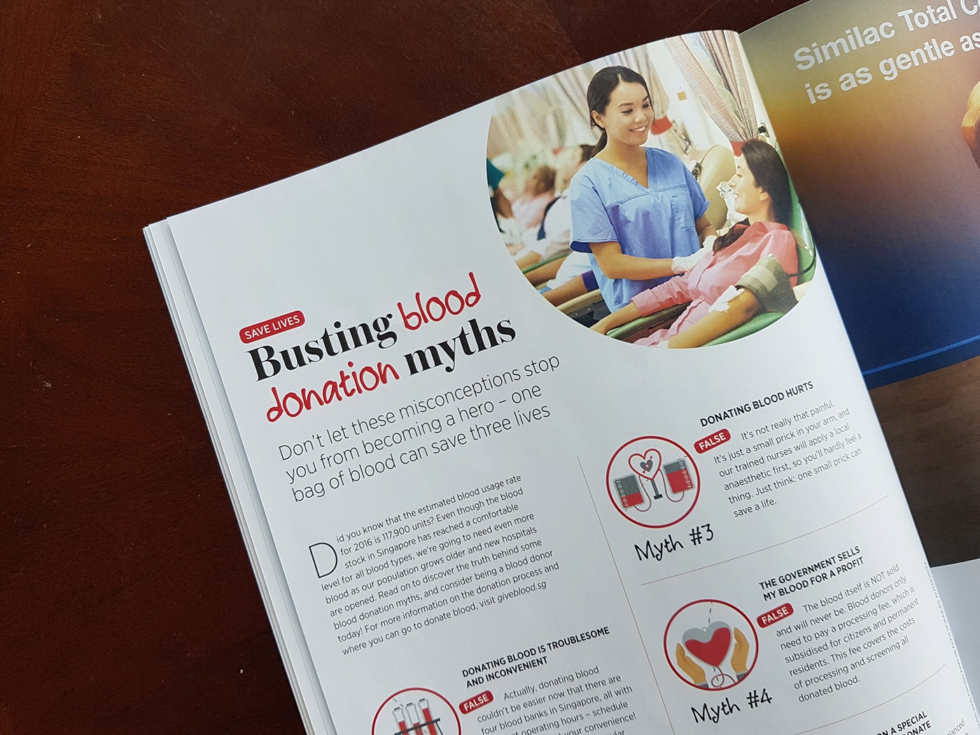 magazine Layout spreads editorial Health publishing   infographics