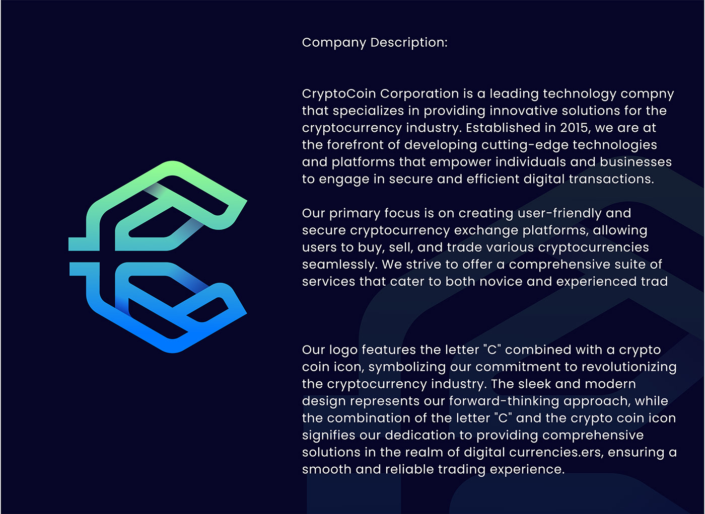 logo Logo Design brand identity Crypto Logo bitcoin blockchain
