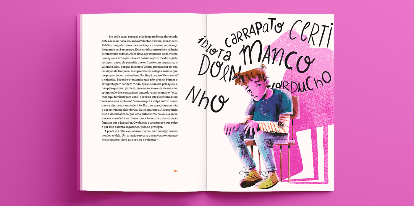 book design bully Bullying FTD Italy lettering school teenager