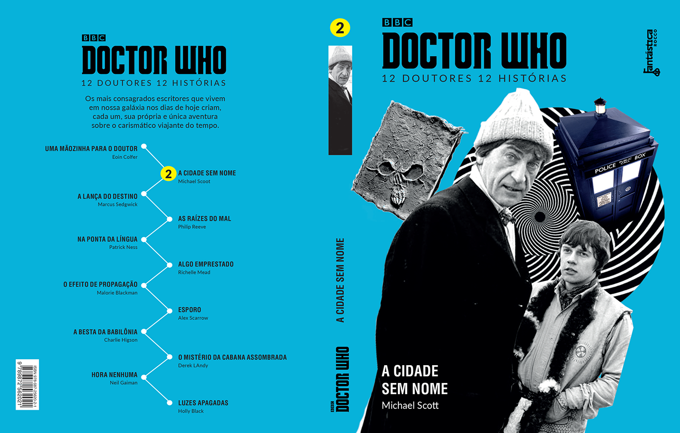 Doctor Who editorial book cover Adobe Portfolio InDesign