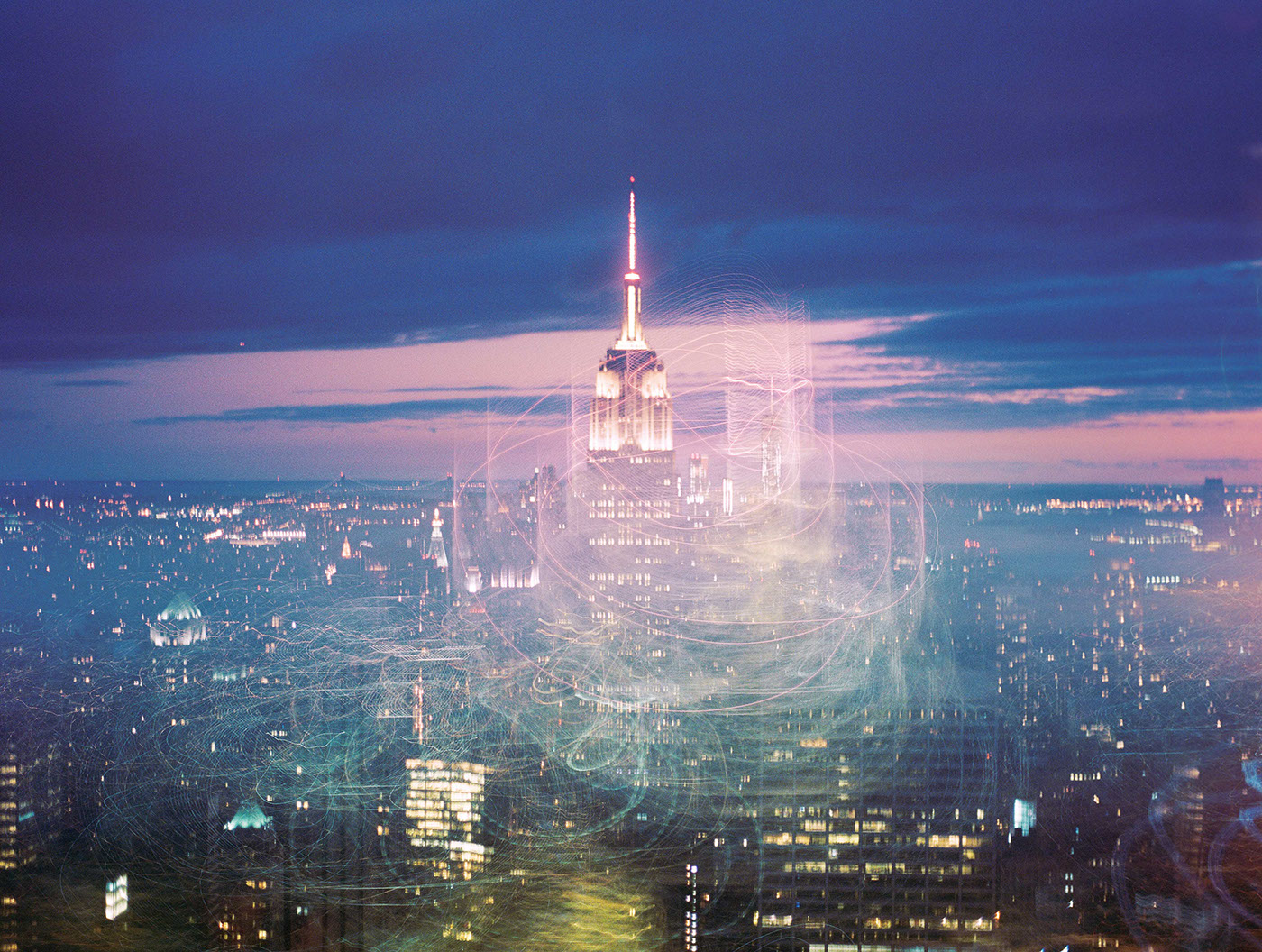 nyc New York NYFW multiple exposures film photography city metropolis medium format