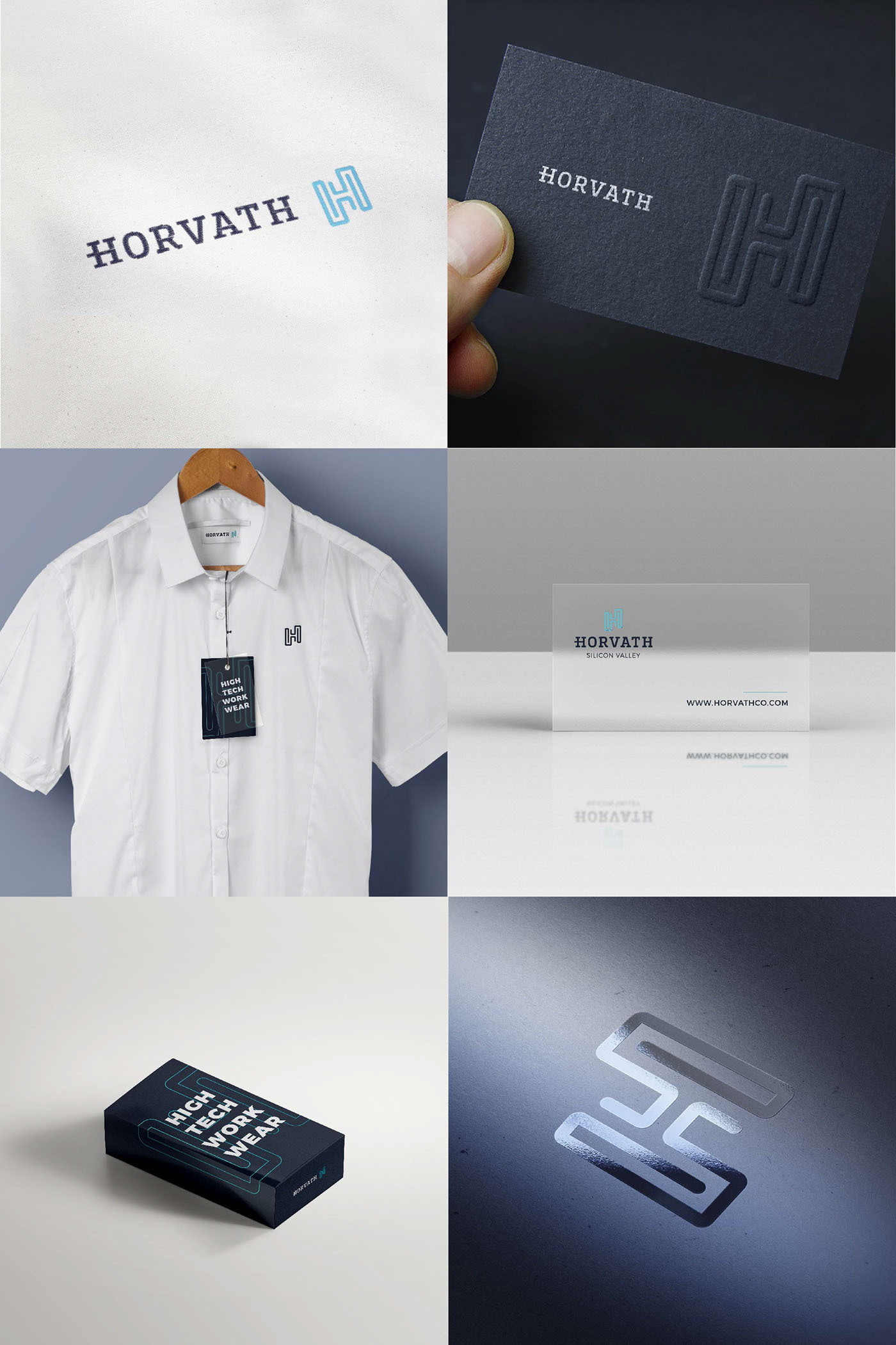 horvath visual identity High Tech work wear fashion brand