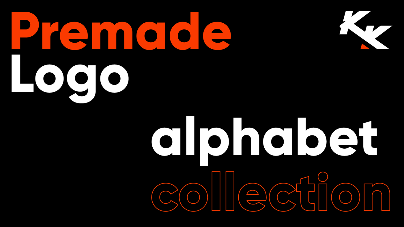 alphabet branding  kuikyception logo Logo concepts logomark logos premade logos