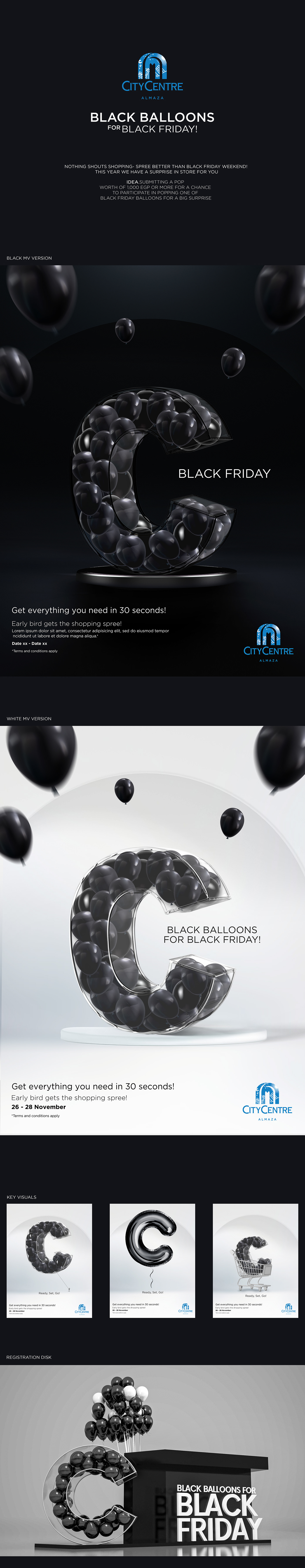 balloon Black Friday citycentre cool Shopping visual White Friday mall concept city centre