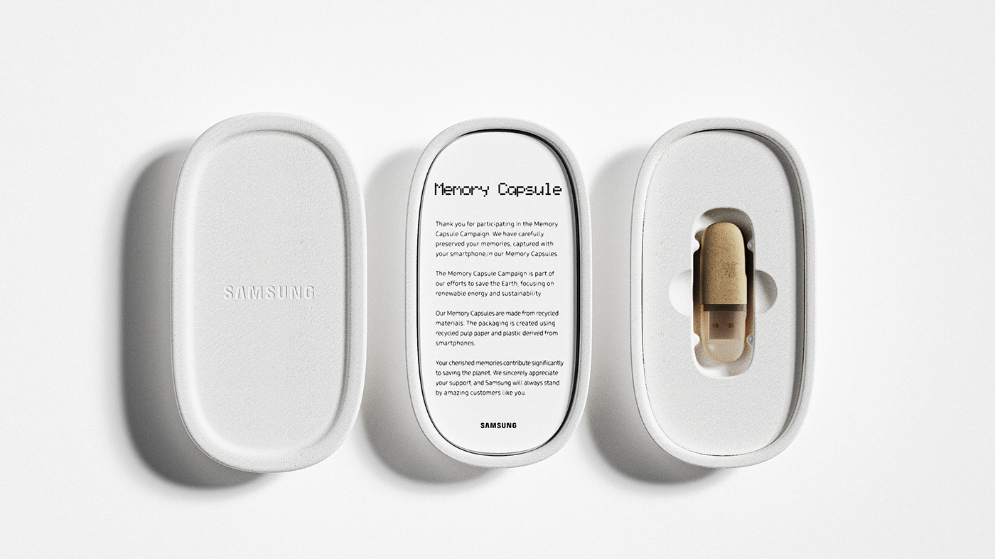ecofriendly product design  capsule Packaging design usb