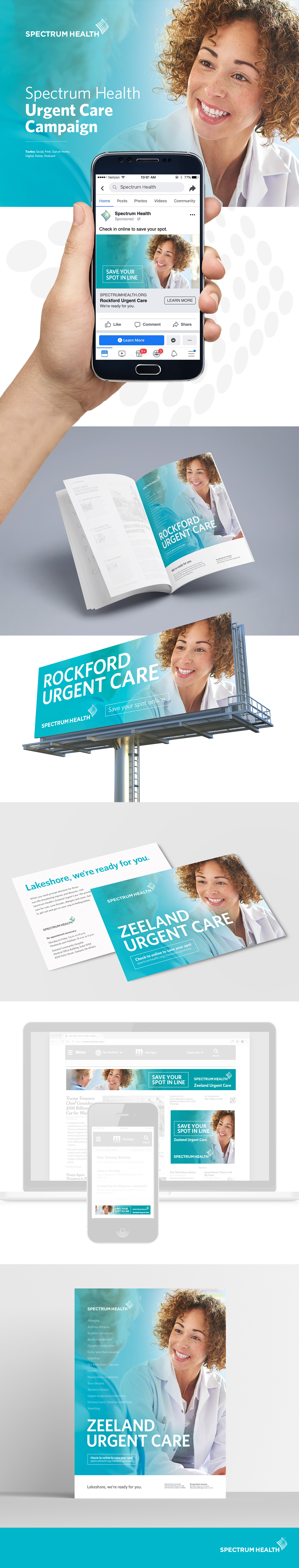 urgent care spectrum Health west michigan Michigan healthcare marketing   rockford Zeeland