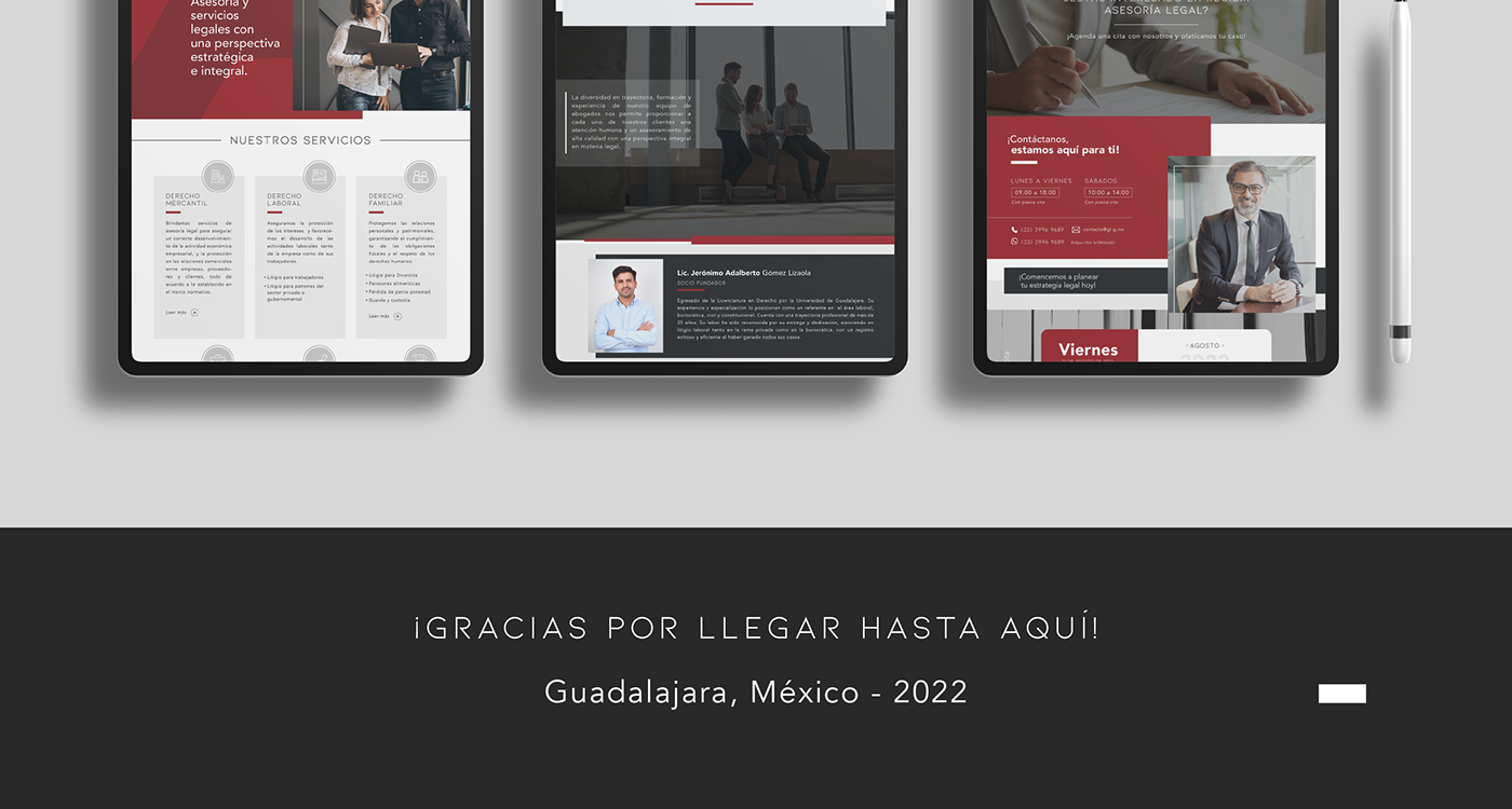 abogados DesignWeb Despacho jurídico landing page lawyer branding  lawyer website Web Web Design  Website Design