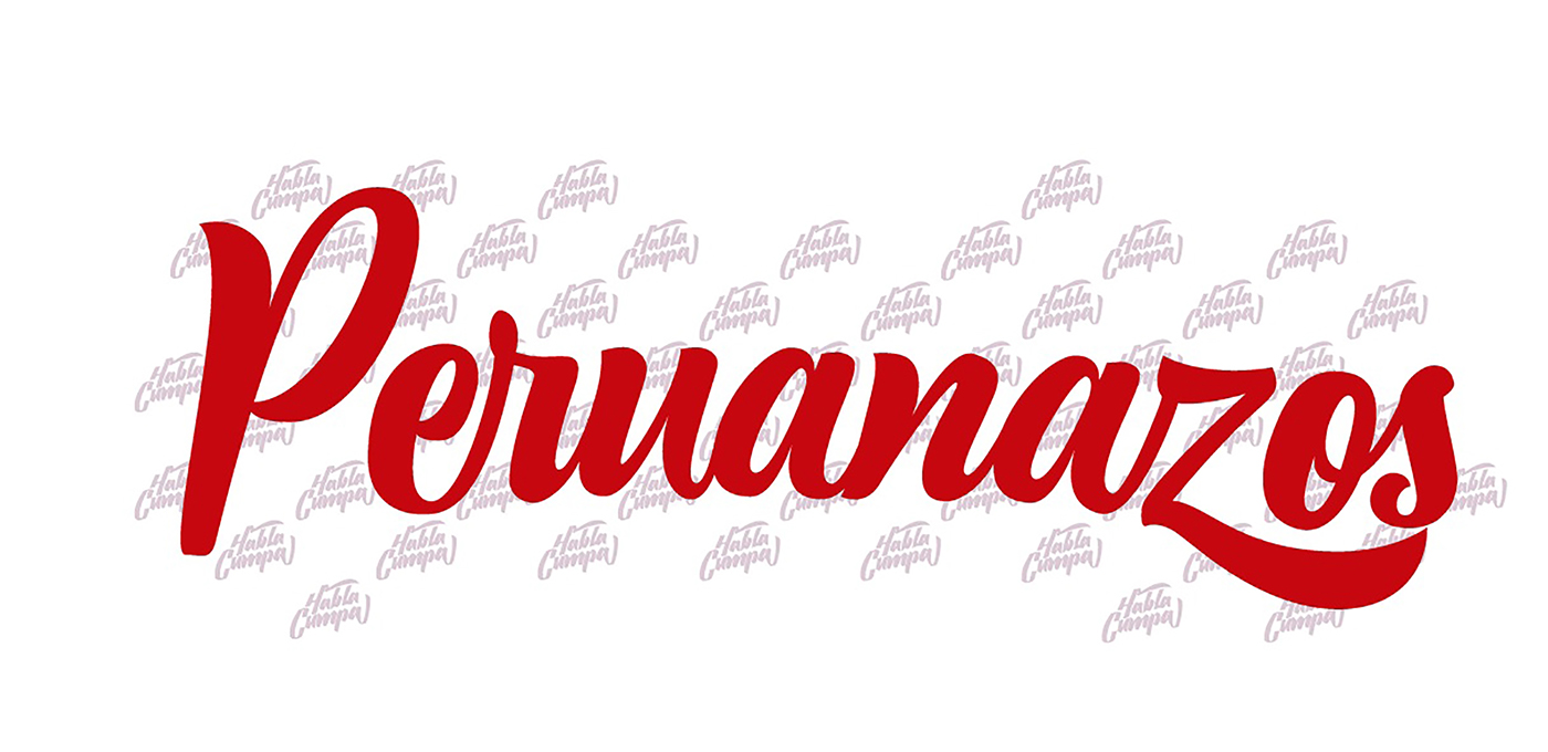 PERUANAZOS lettering peru new tshirt Arriba Perú Lettering Design mundial rusia 2018 La Blanquirroja Habla Cumpa
