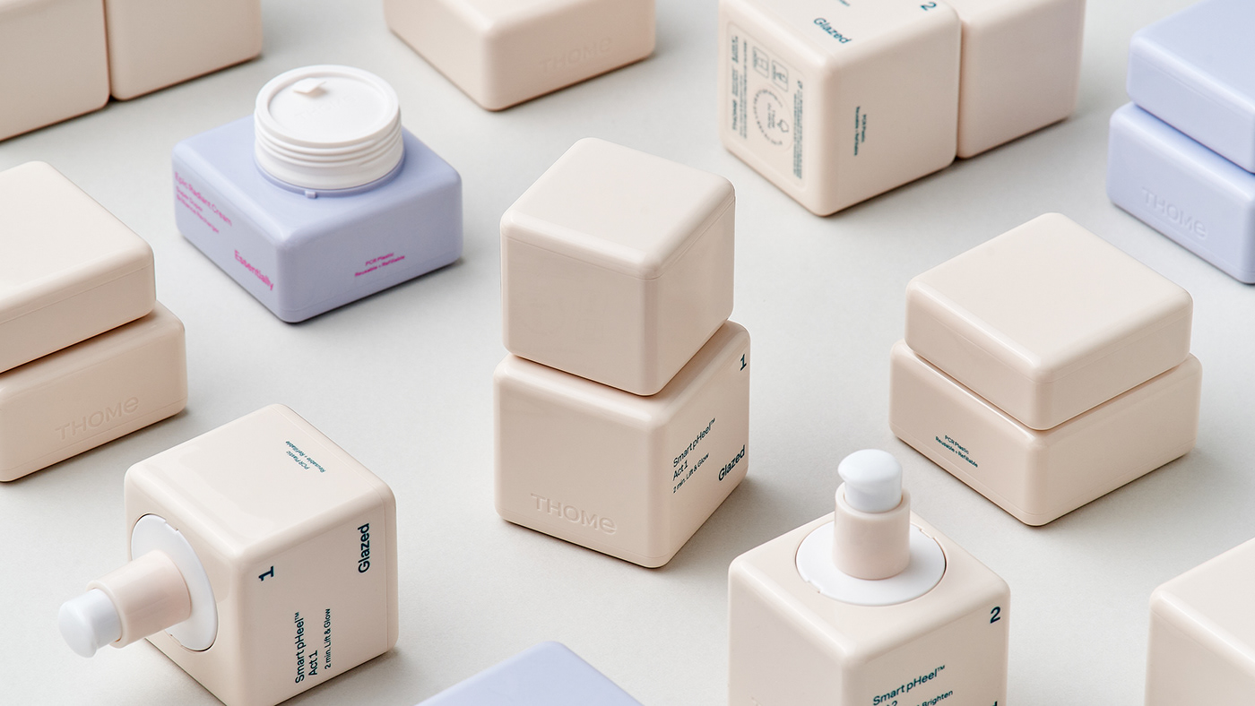 Packaging Sustainable Design cosmetics packaging design product design  Cosmetic refillable 3D beauty design
