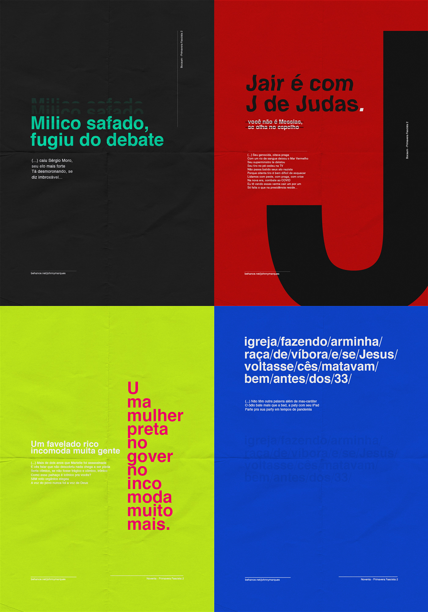 bolsonaro Brasil font modernism modernismo Politica poster rap tipografia typography  