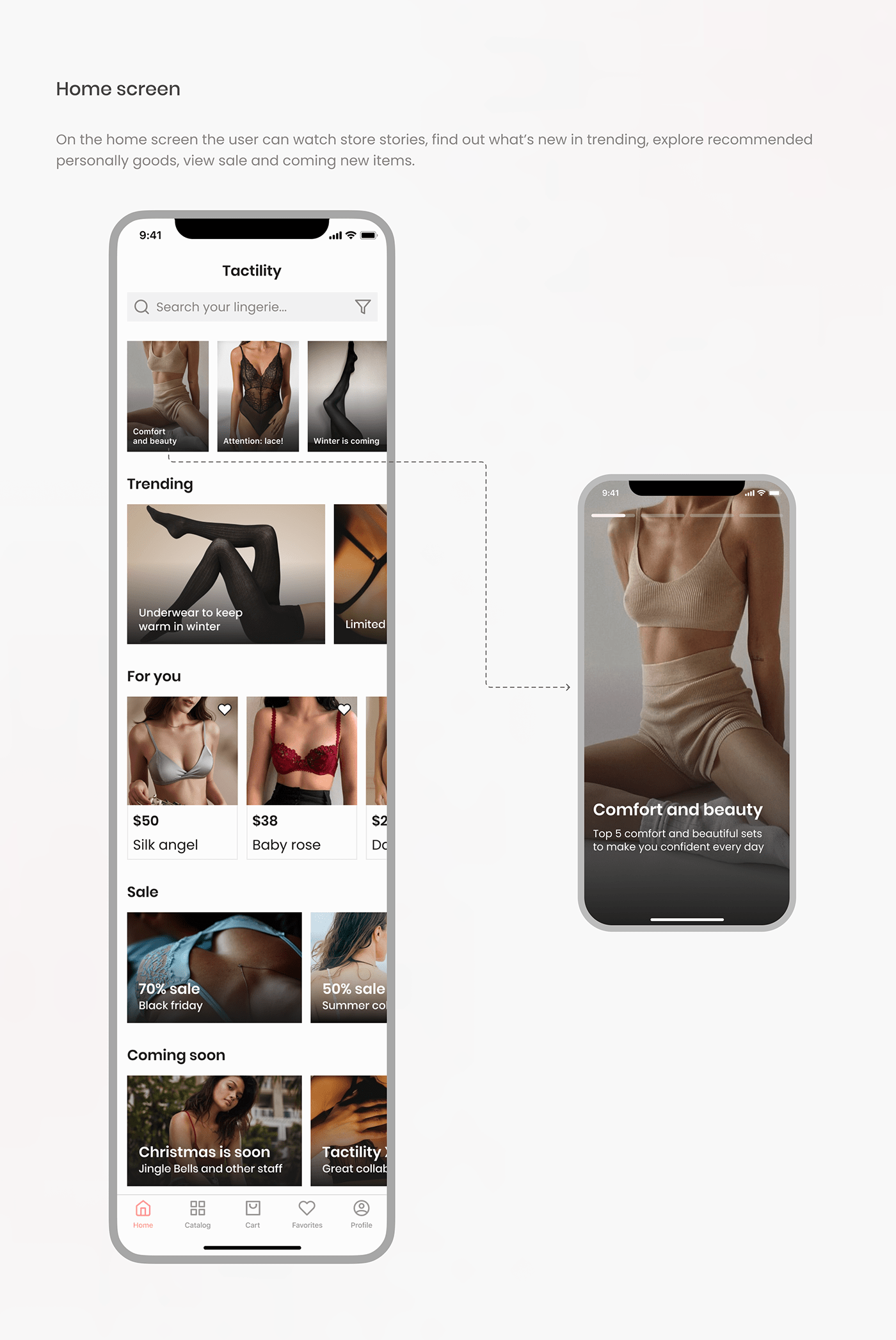 app app design Case Study design Figma ios lingerie Mobile app UI UI/UX