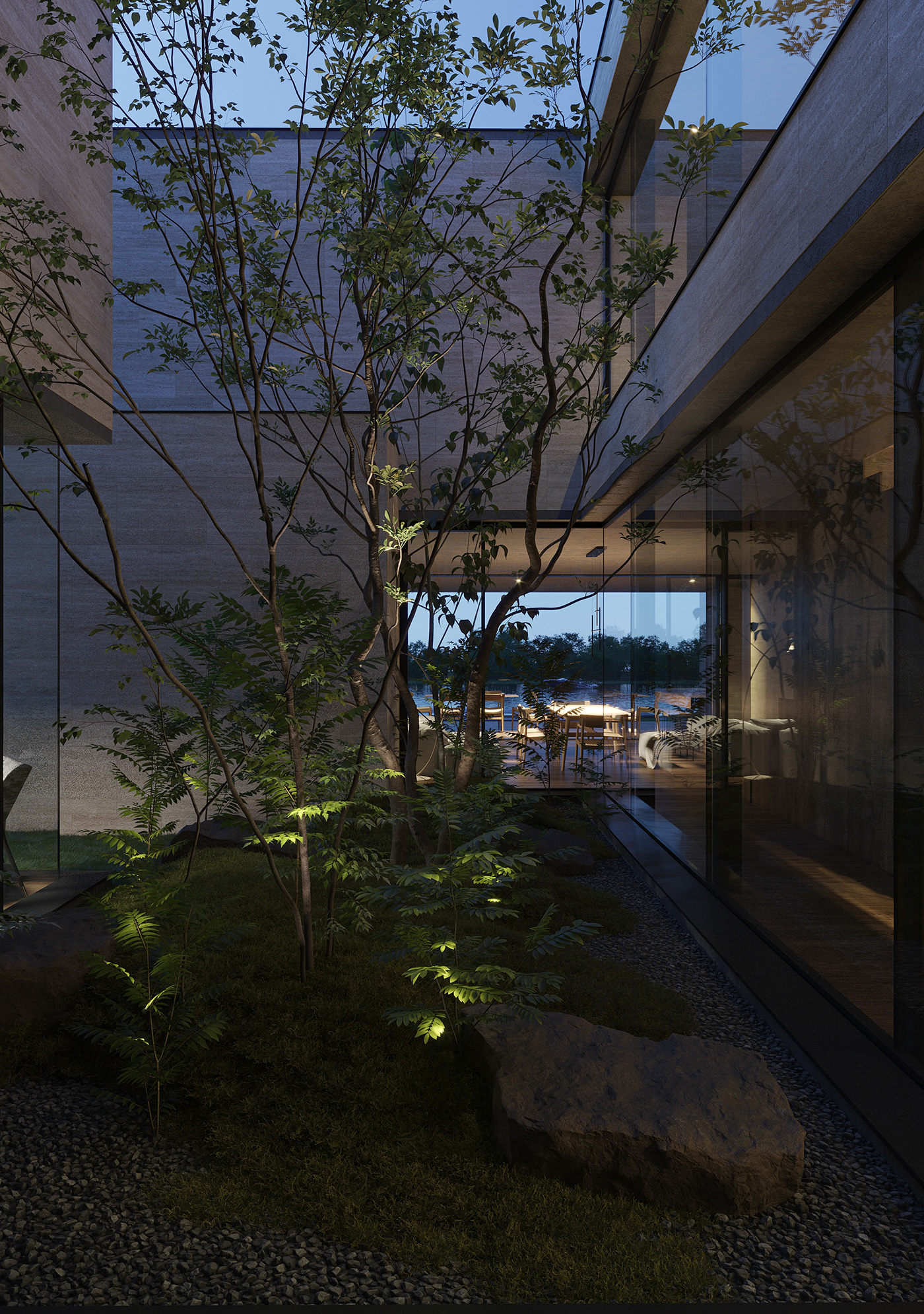 building Render visualization architecture 3D corona CGI 3ds max interior design  house