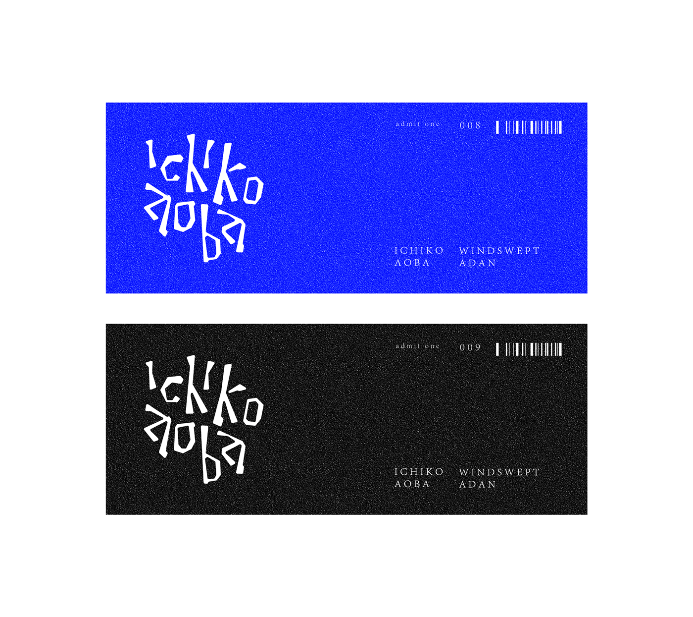 Digital Art  Ichiko Aoba ILLUSTRATION  japanese Ocean Poster Design Typeface typography   vector Windswept Adan