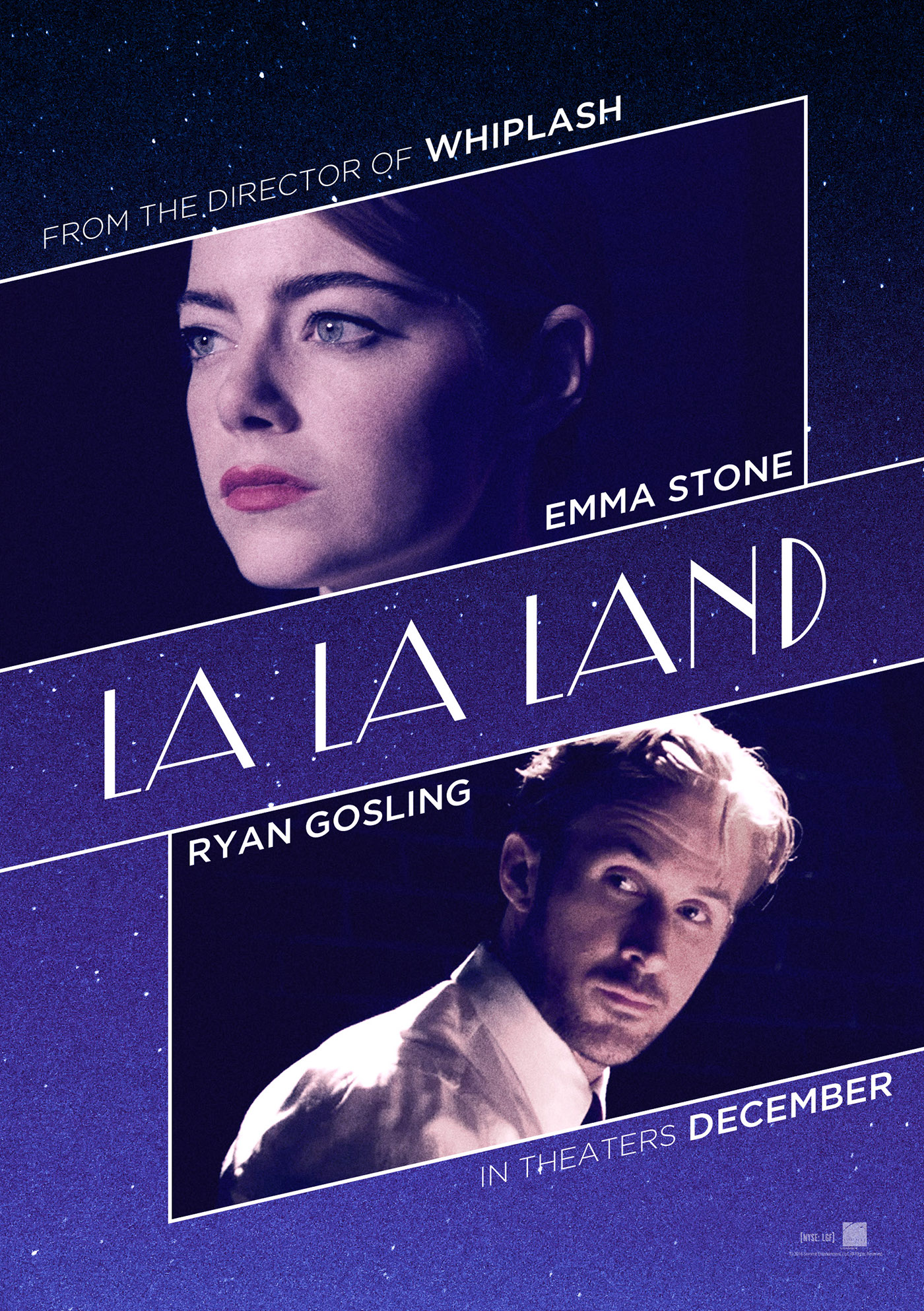 la la land Ryan Gosling emma stone Damien Chazelle Musical movie poster