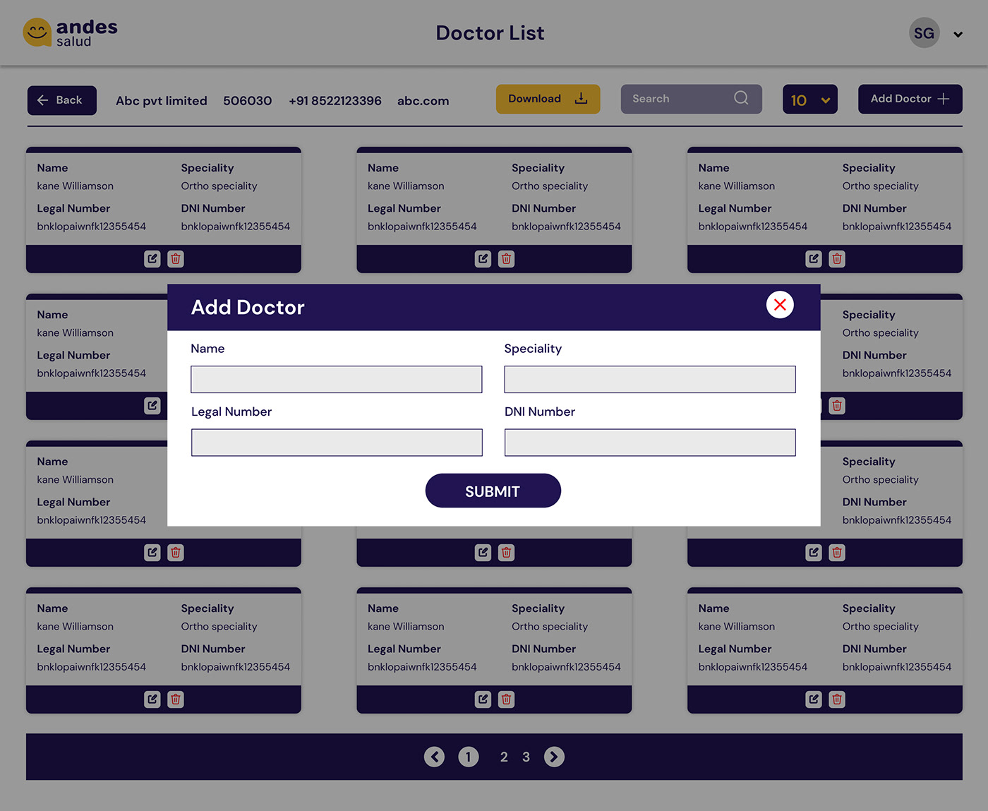 dashboard data management Figma interactive design login medical data collection ui design Web Web Design 