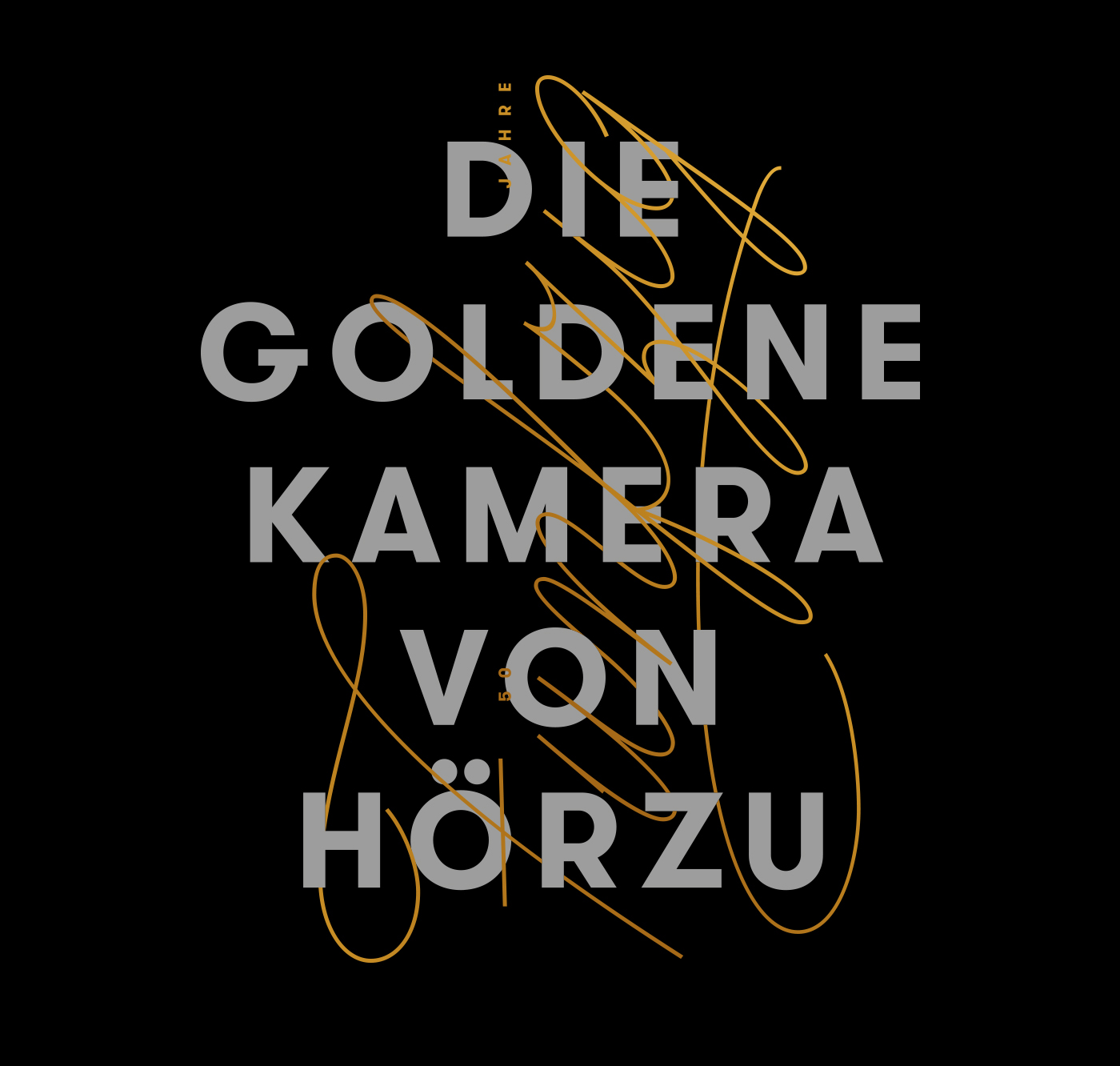 Goldene Kamera event communication gold black embossing