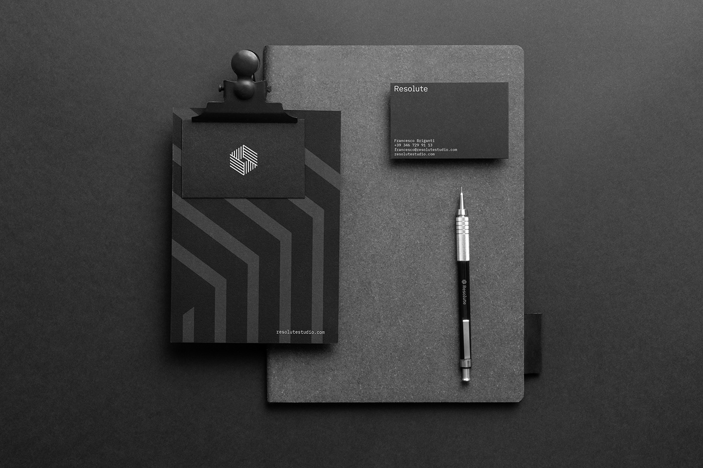 agency Brand Design brand identity business card Corporate Identity Logo Design resolute studio design typography   visual identity